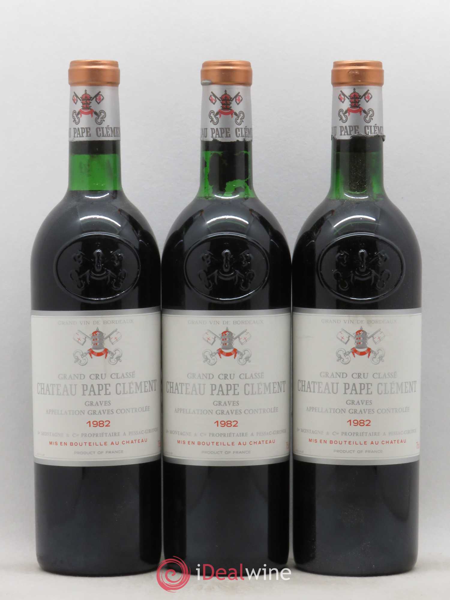 Château Pape Clément Cru Classé de Graves 1982 - Lot de 12 bouteilles - 2