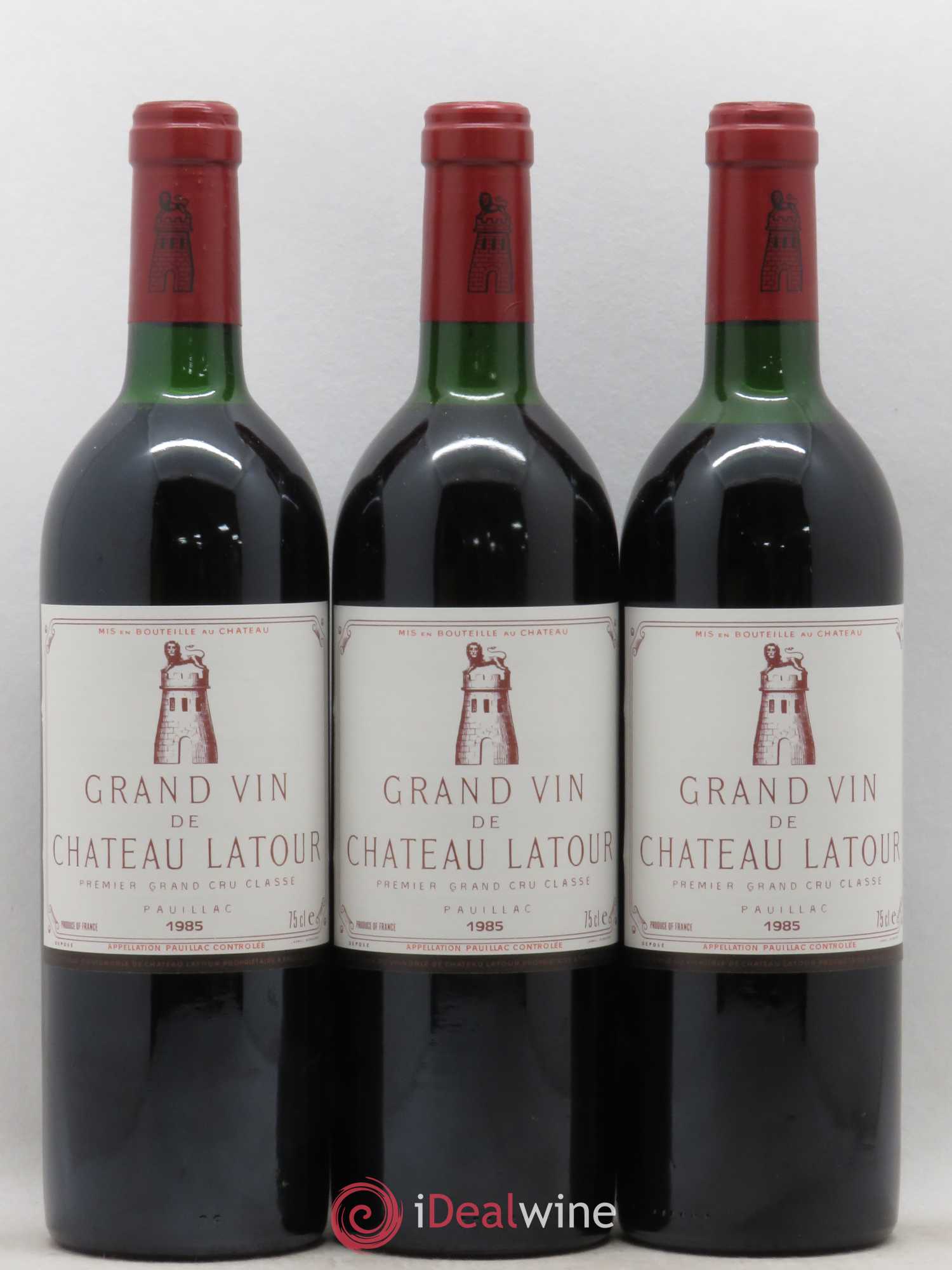 Château Latour 1er Grand Cru Classé 1985 - Lot de 3 bouteilles - 0