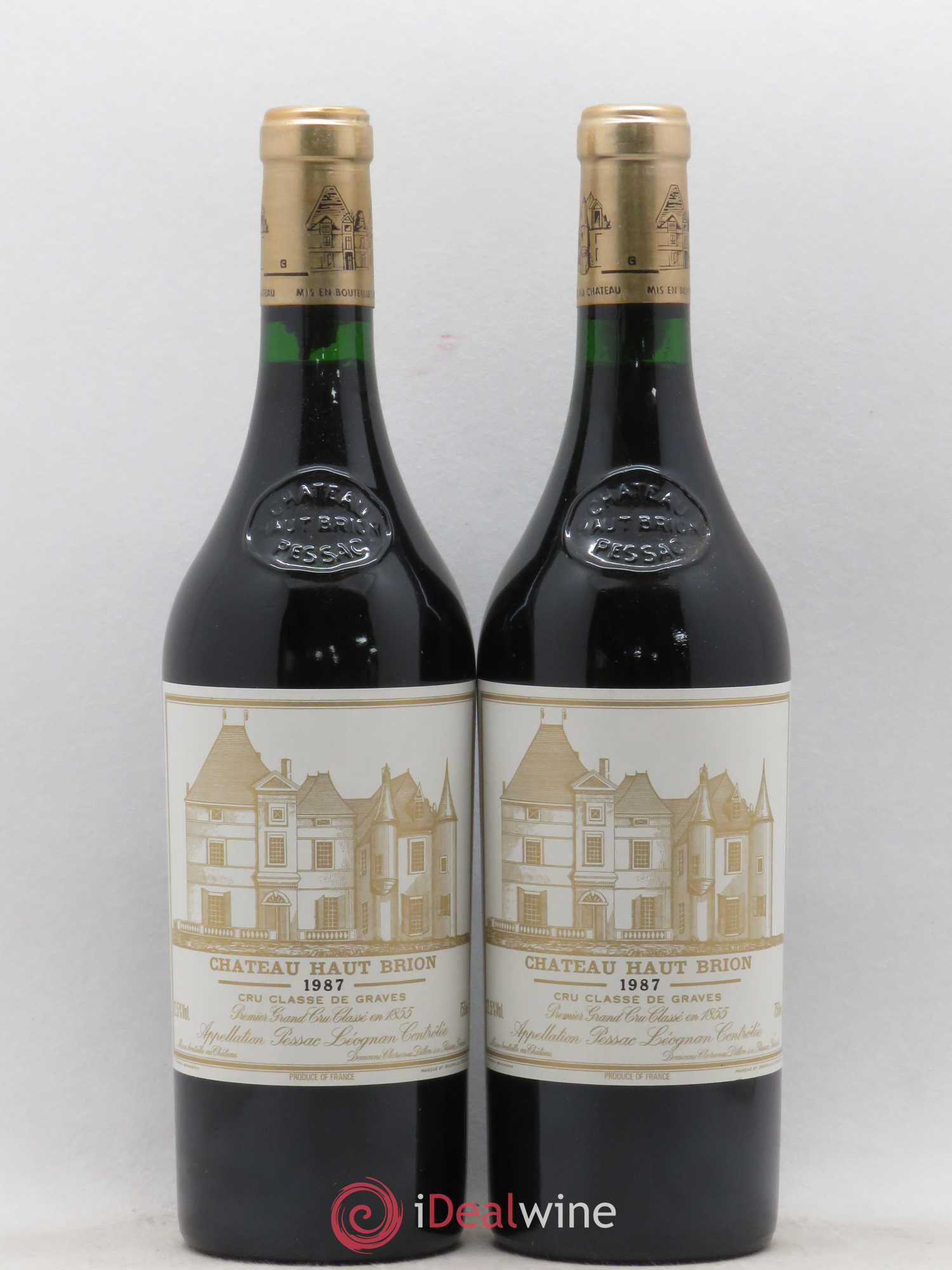 Château Haut Brion 1er Grand Cru Classé 1987 - Lot de 2 bouteilles - 0