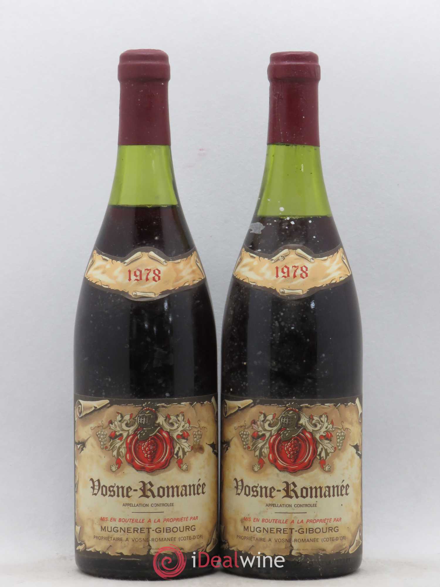 Vosne-Romanée Mugneret-Gibourg (Domaine) 1978 - Lot de 2 bouteilles - 0