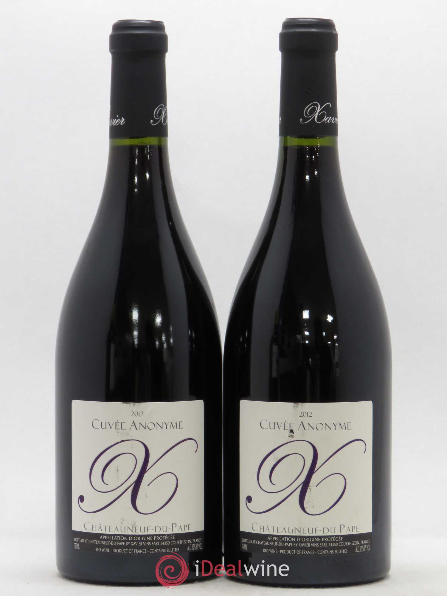 Châteauneuf-du-Pape Cuvée Anonyme Xavier Vignon 2012 - Lot de 2 bouteilles - 0