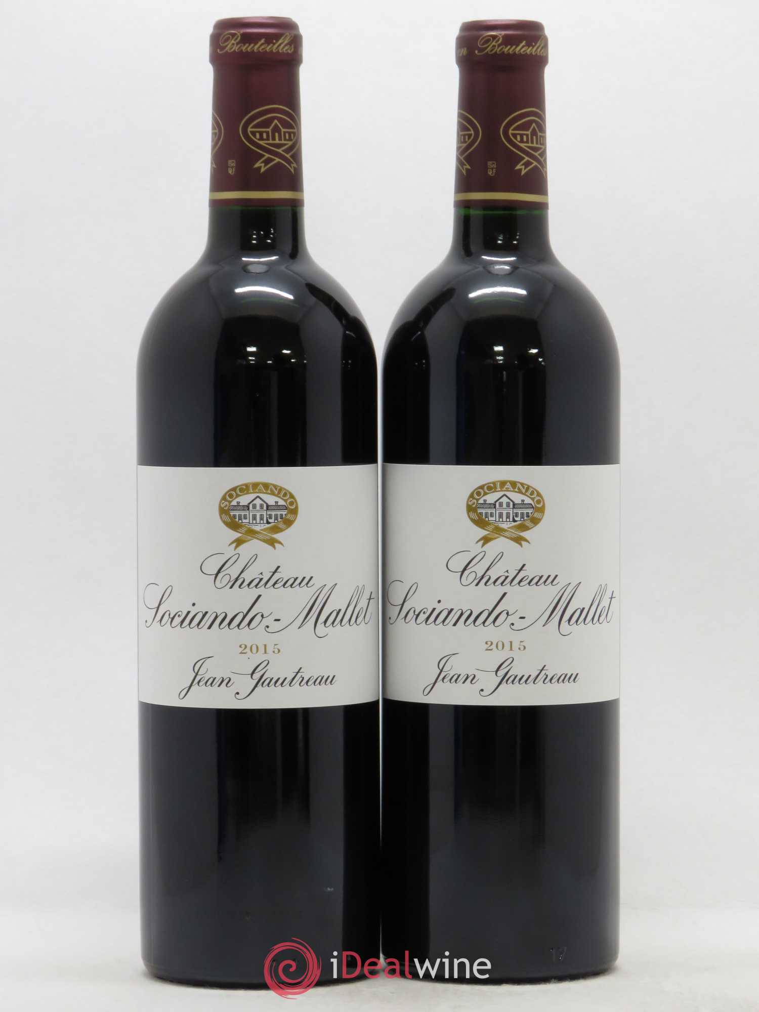 Château Sociando Mallet 2015 - Lot de 2 bouteilles - 0