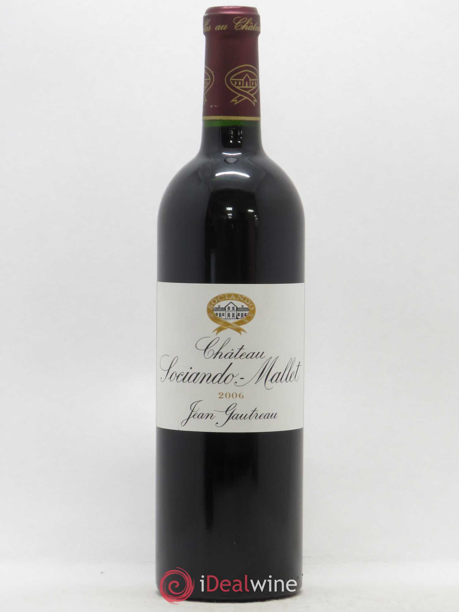 Château Sociando Mallet 2006 - Lot de 1 bouteille - 0