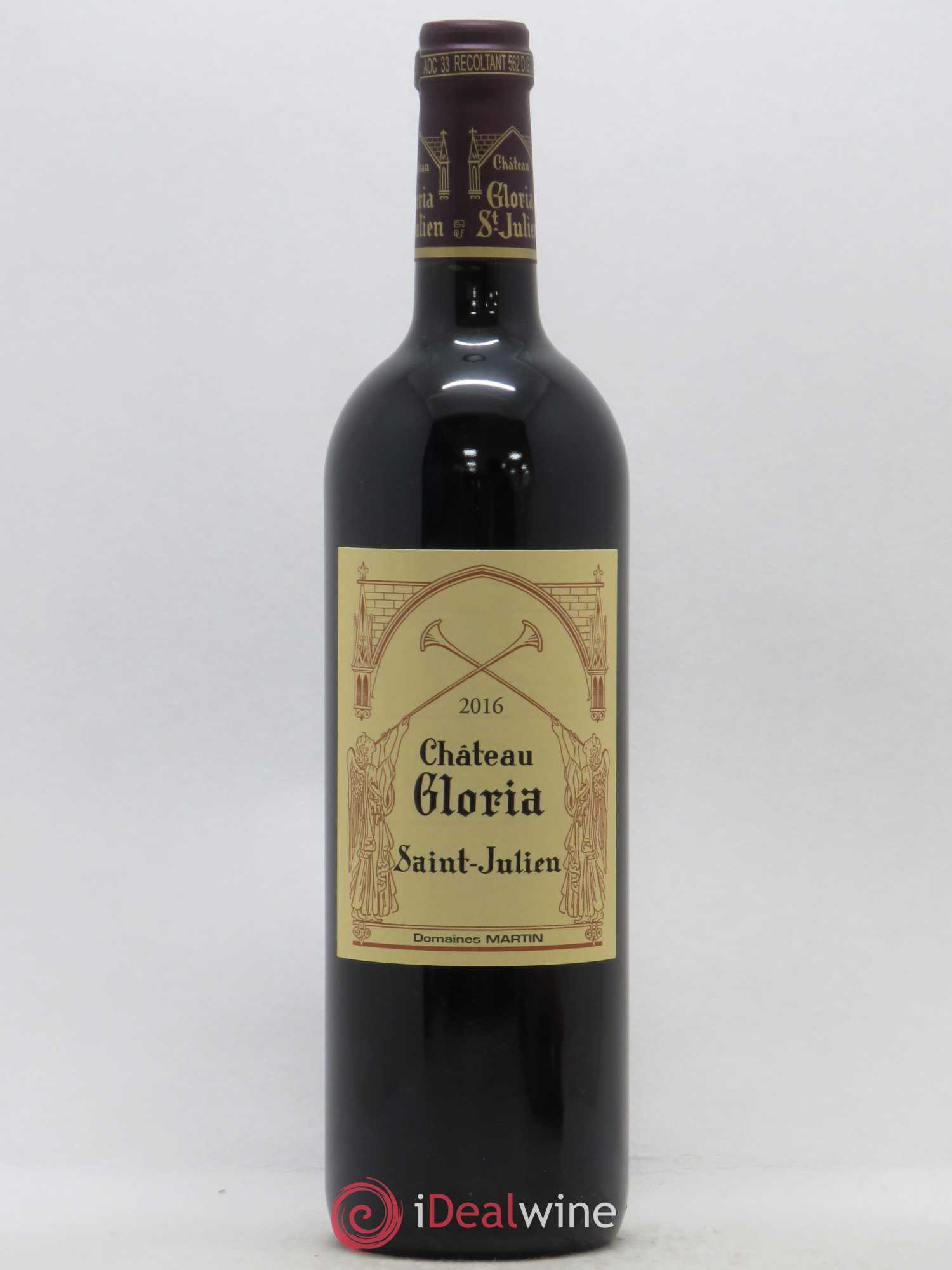 Château Gloria 2016 - Lot de 1 bouteille - 0