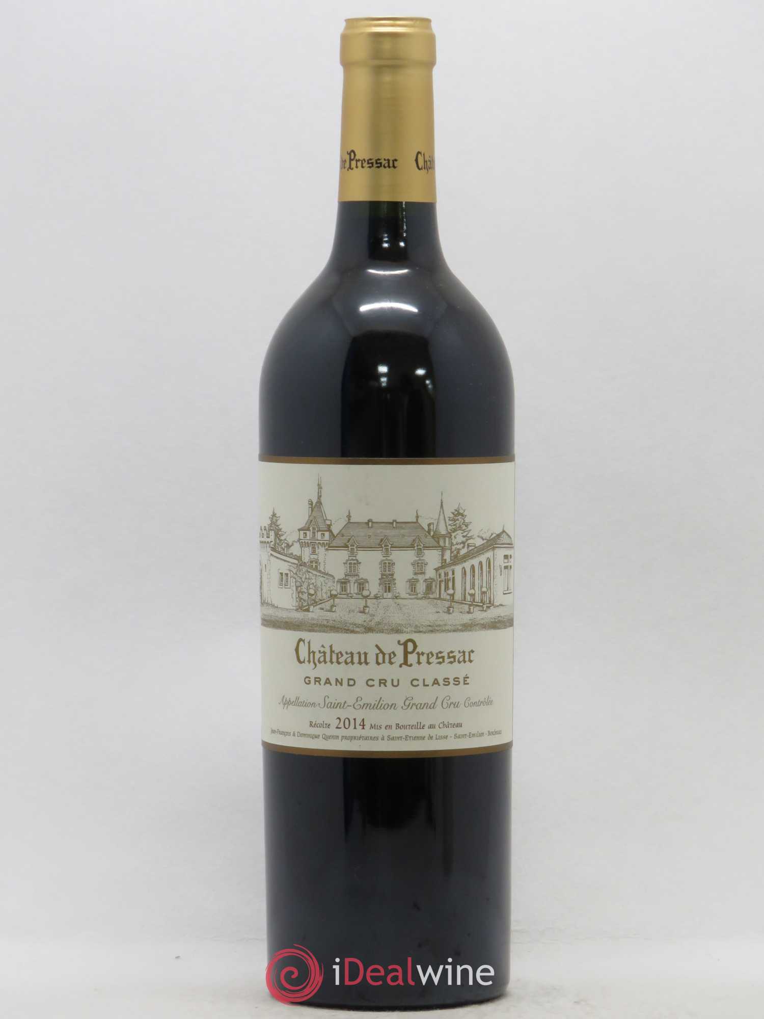 Château de Pressac Grand Cru Classé 2014 - Lot de 1 bouteille - 0