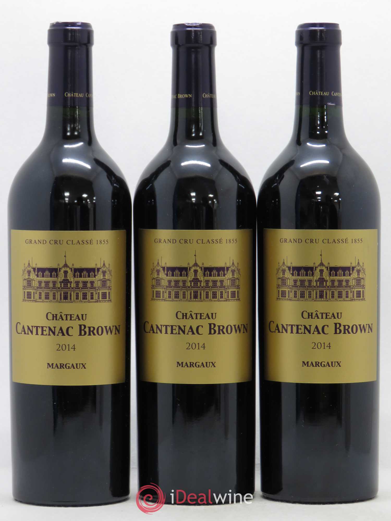 Château Cantenac Brown 3ème Grand Cru Classé 2014 - Lotto di 3 bottiglie - 0