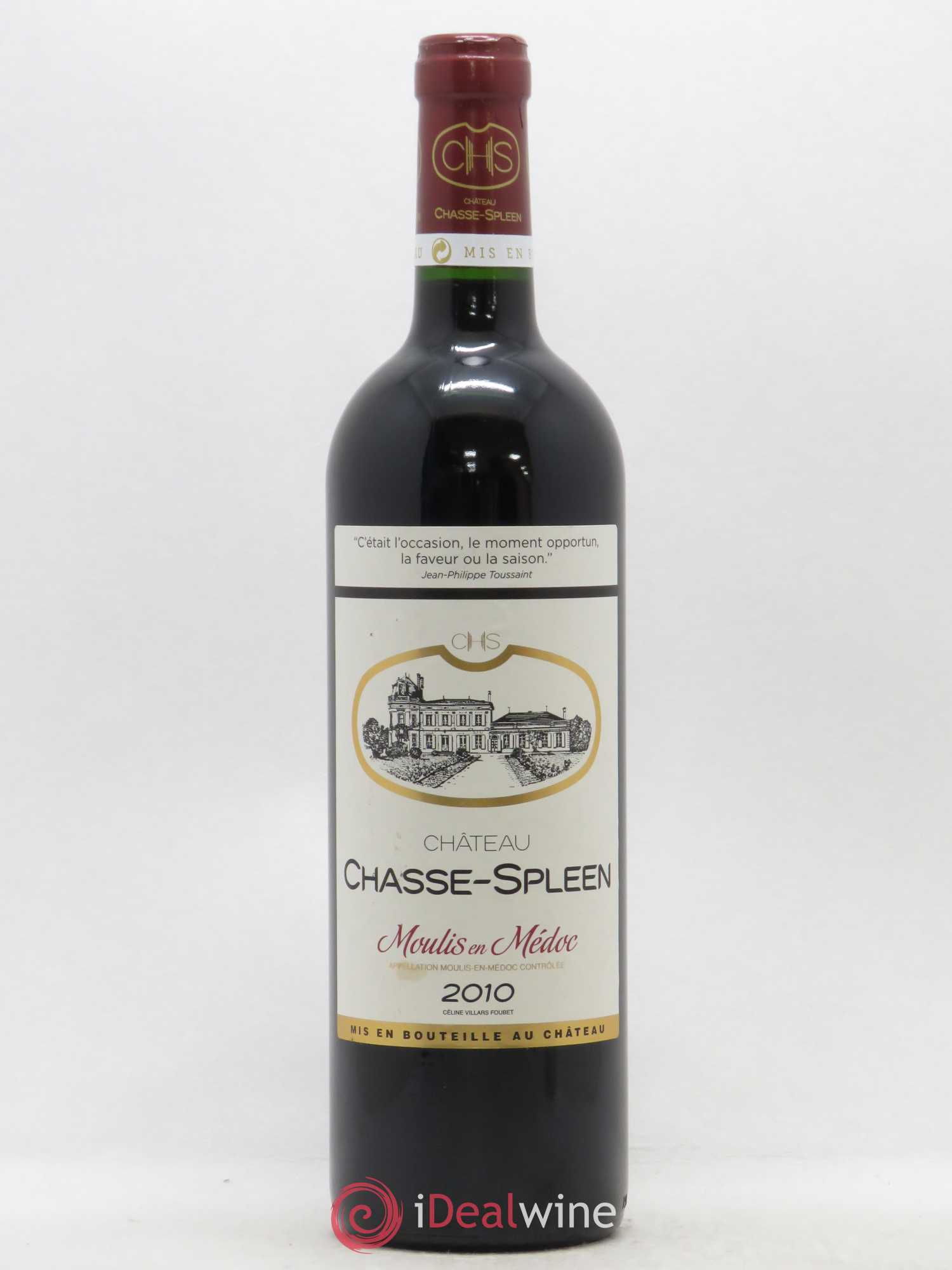 Château Chasse Spleen 2010 - Lot de 1 bouteille - 0