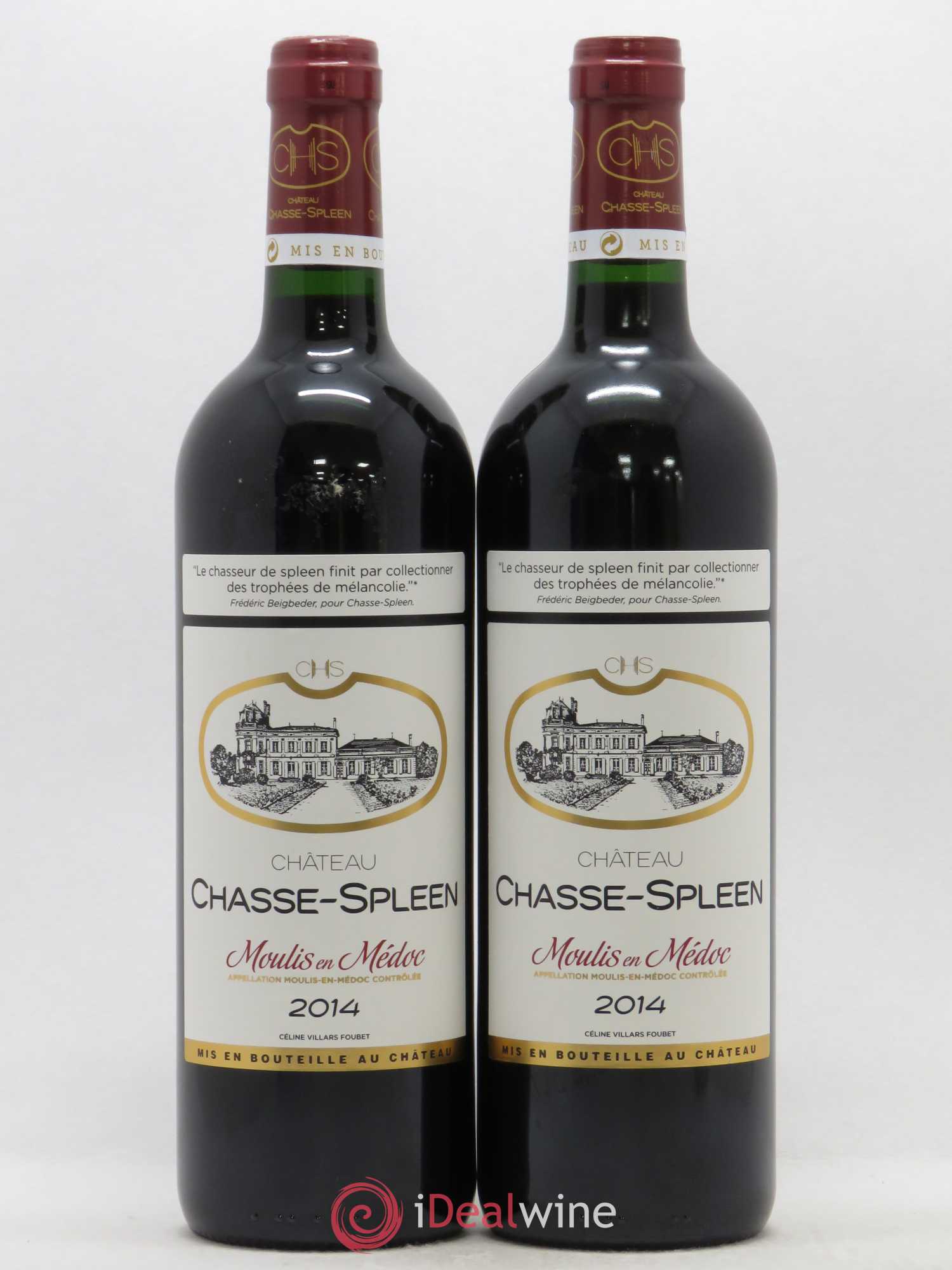 Château Chasse Spleen 2014 - Lot de 2 bouteilles - 0