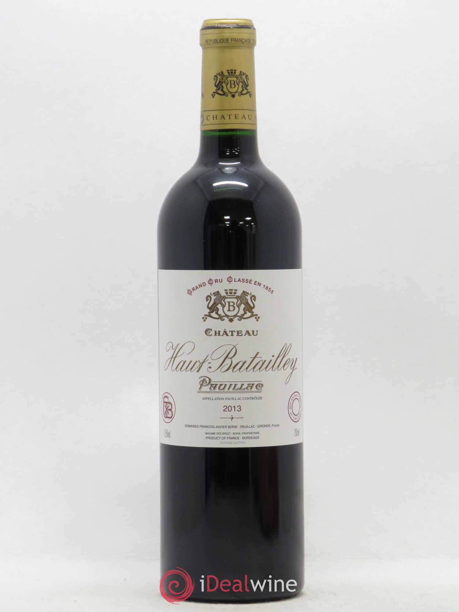 Château Haut Batailley 5ème Grand Cru Classé 2013 - Lot de 1 bouteille - 0