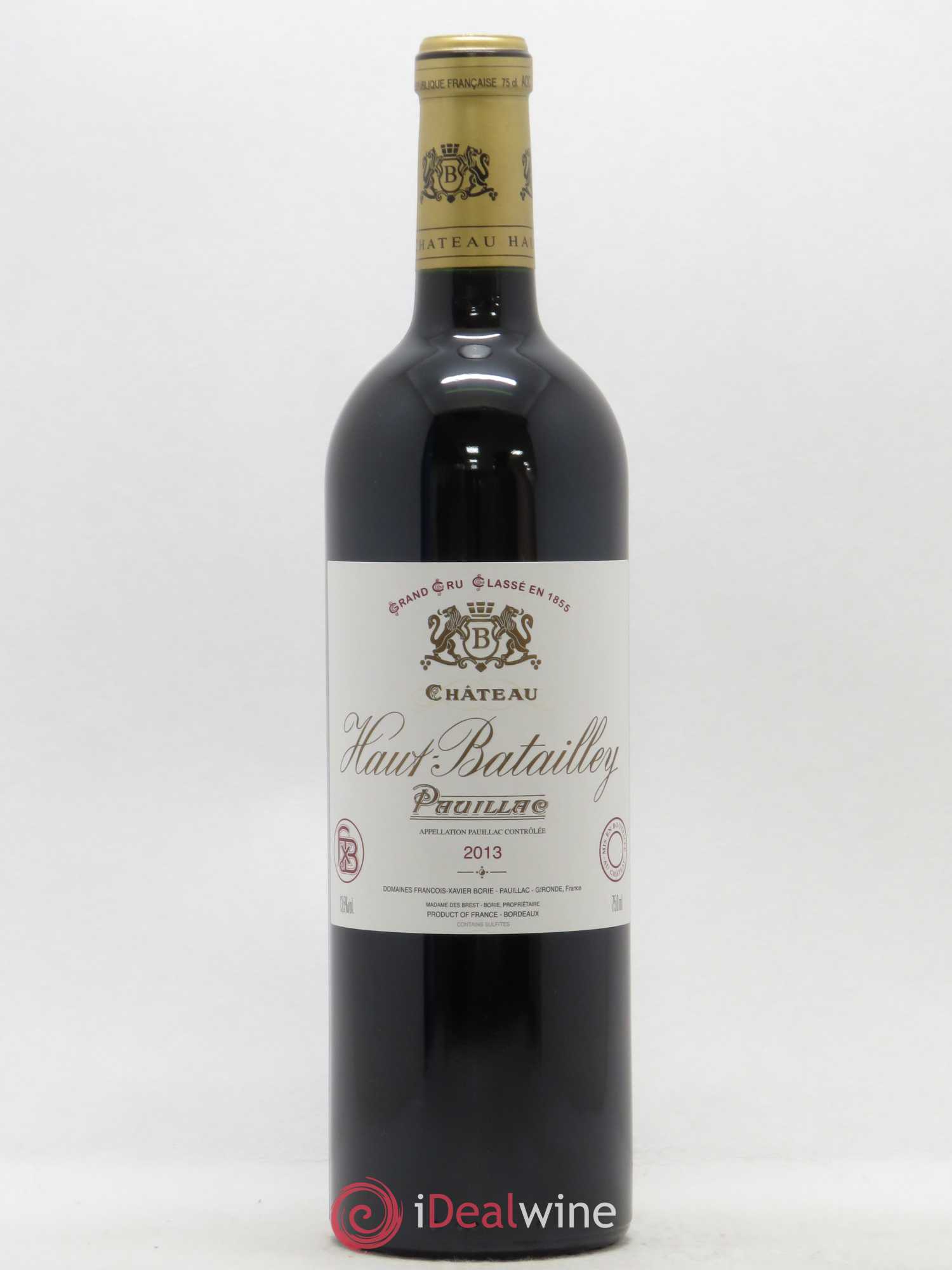 Château Haut Batailley 5ème Grand Cru Classé 2013 - Lot de 1 bouteille - 0
