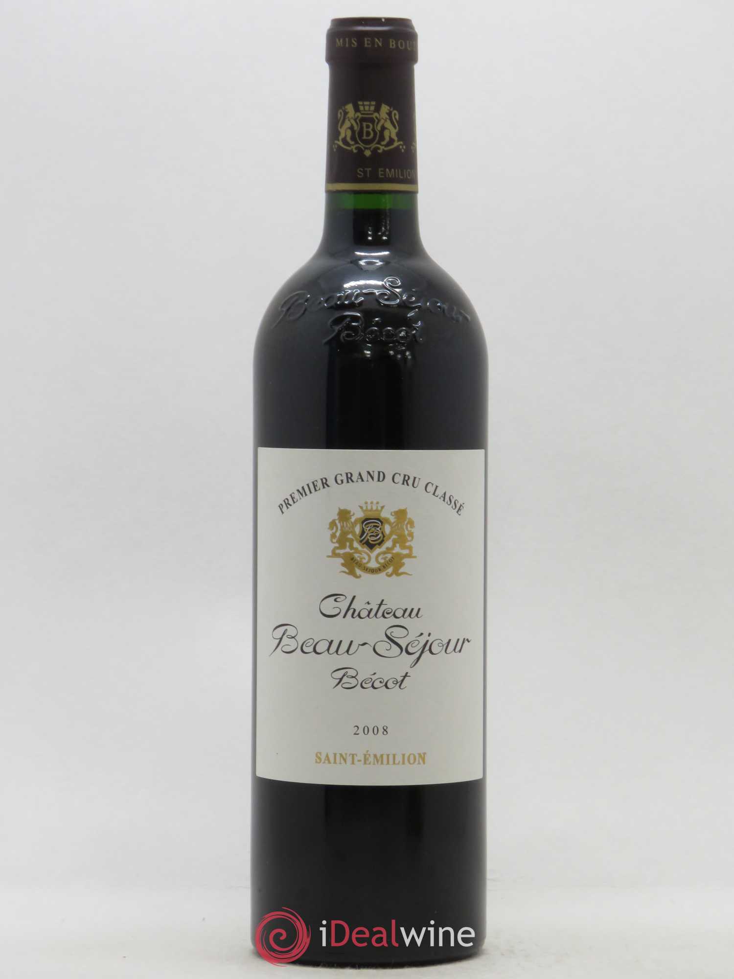 Château Beau-Séjour Bécot 1er Grand Cru Classé B 2008 - Lot de 1 bouteille - 0