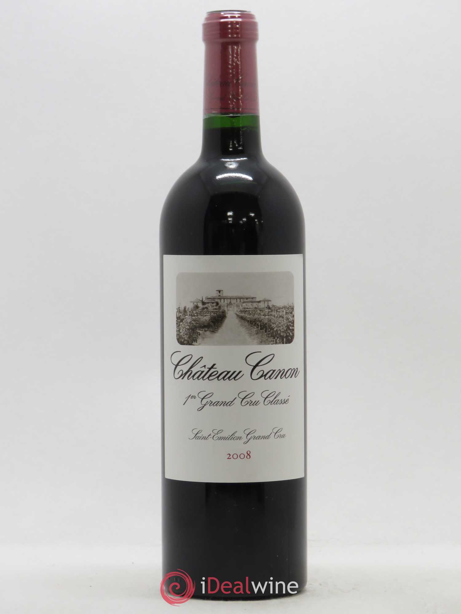 Château Canon 1er Grand Cru Classé B 2008 - Lot de 1 bouteille - 0