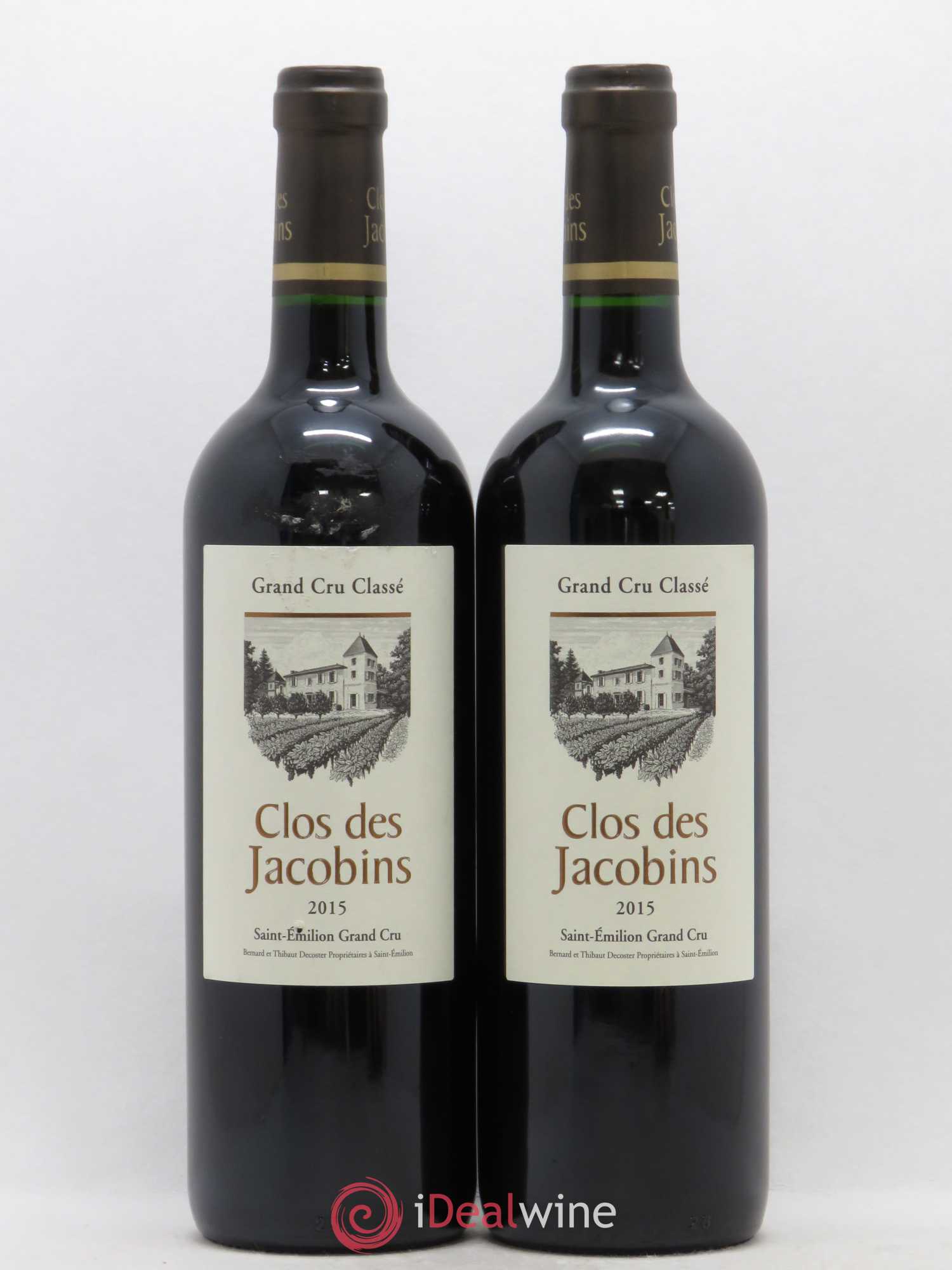 Château Clos des Jacobins Grand Cru Classé 2015 - Lot de 2 bouteilles - 0