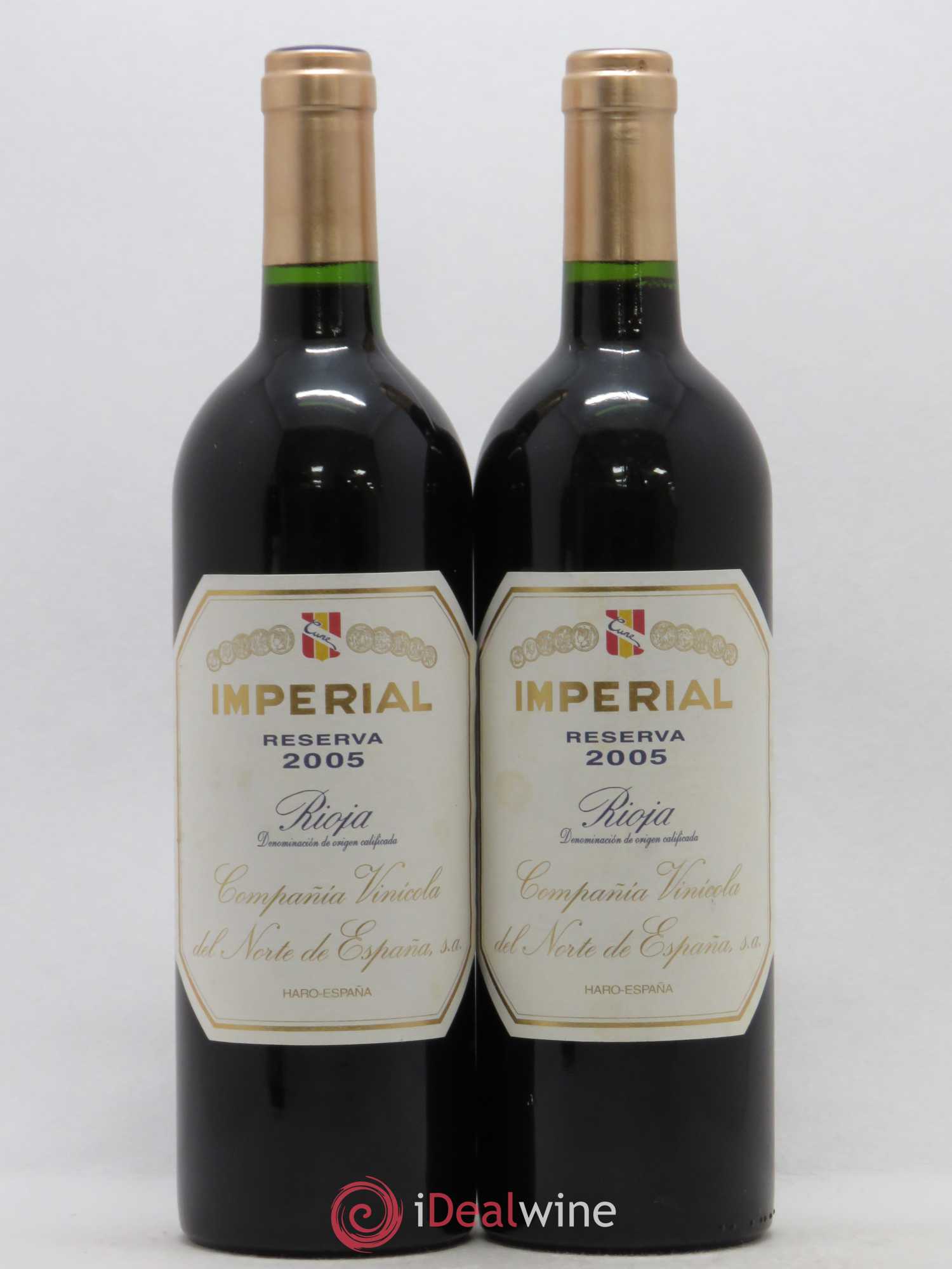 Rioja DOCA Reserva Imperial Compañia Vinícola del Norte de España 2005 - Lot of 2 bottles - 0