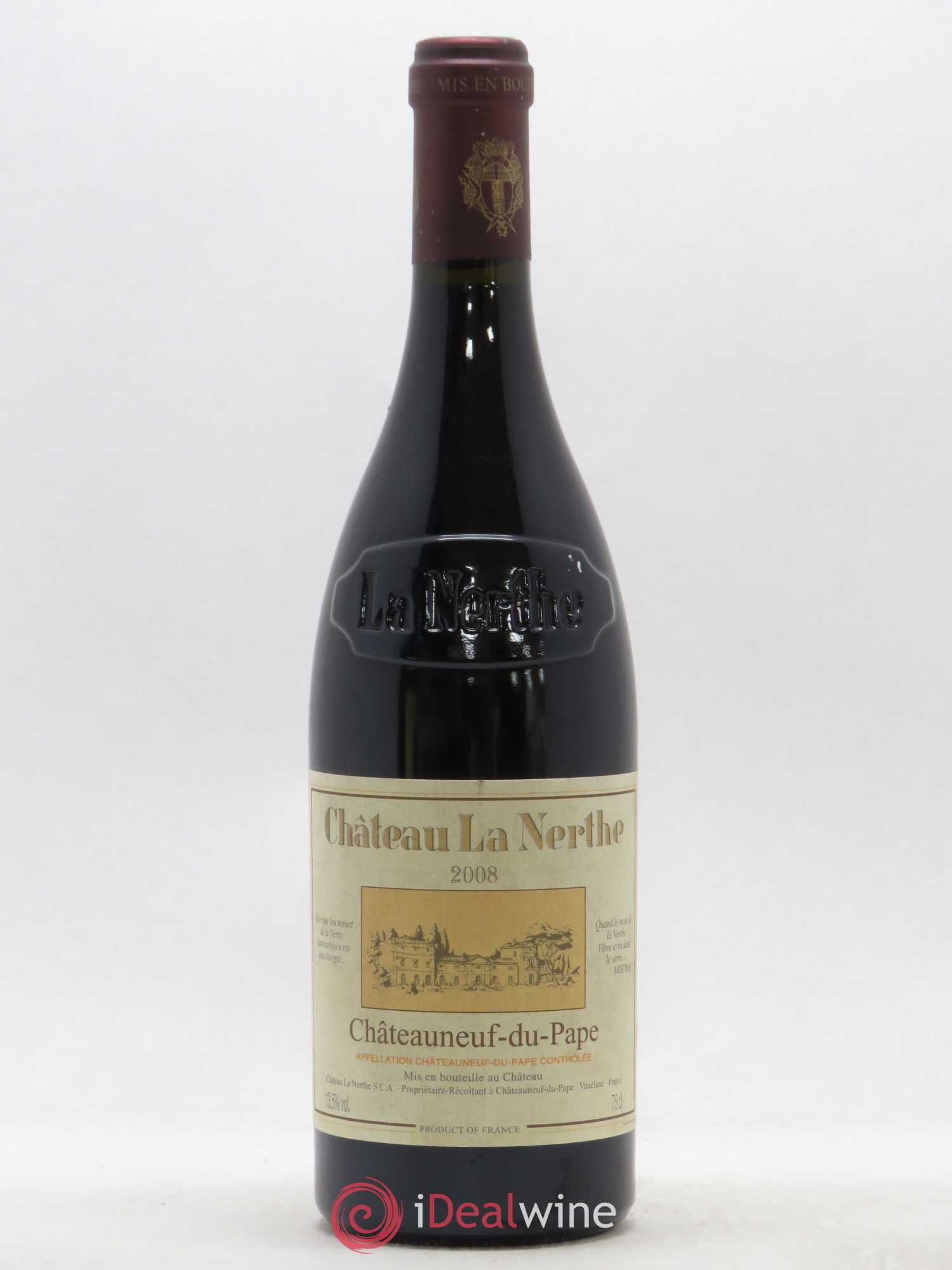 Châteauneuf-du-Pape Château la Nerthe Famille Richard 2008 - Lot de 1 bouteille - 0
