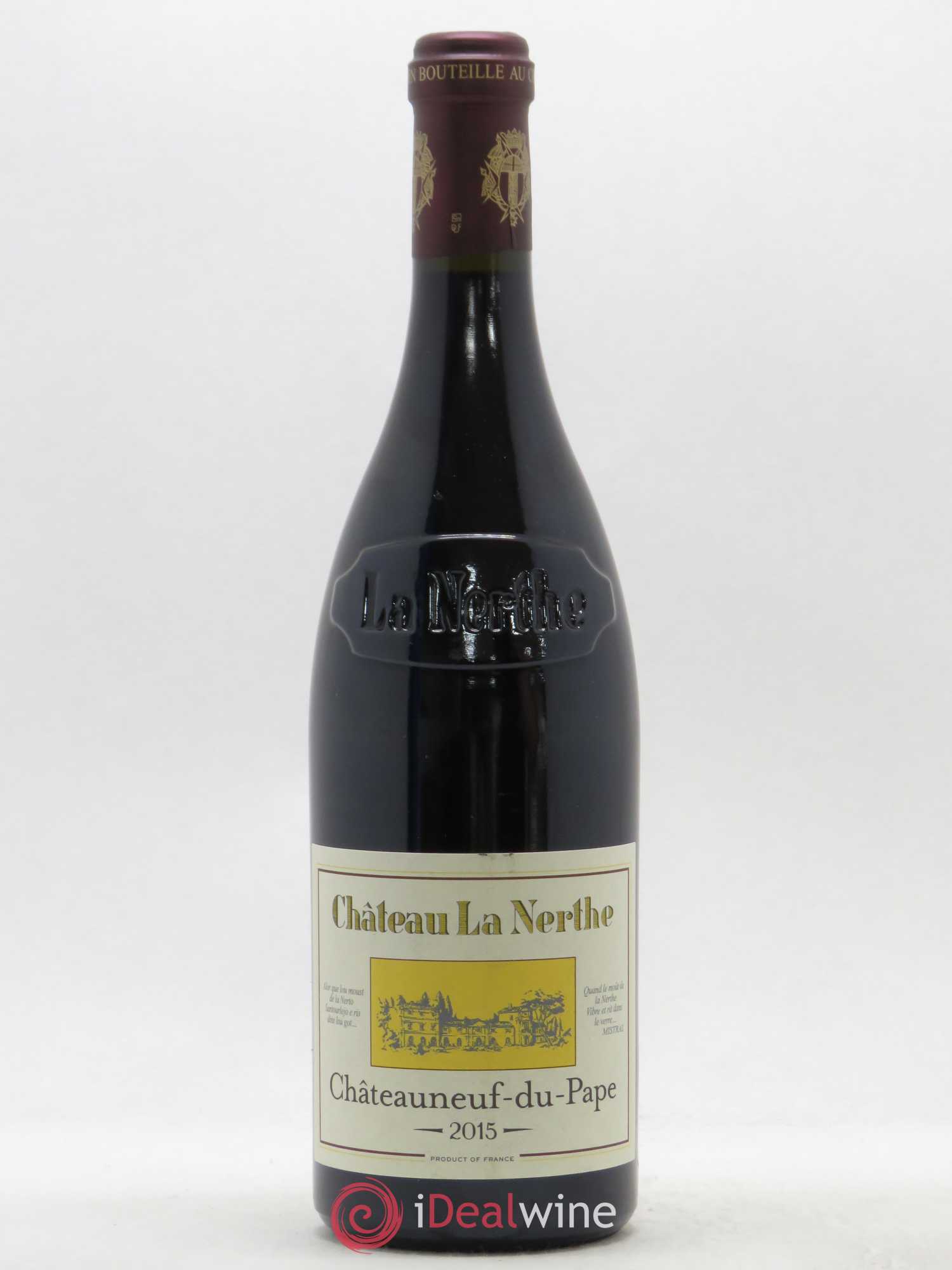Châteauneuf-du-Pape Château la Nerthe Famille Richard 2015 - Lot de 1 bouteille - 0