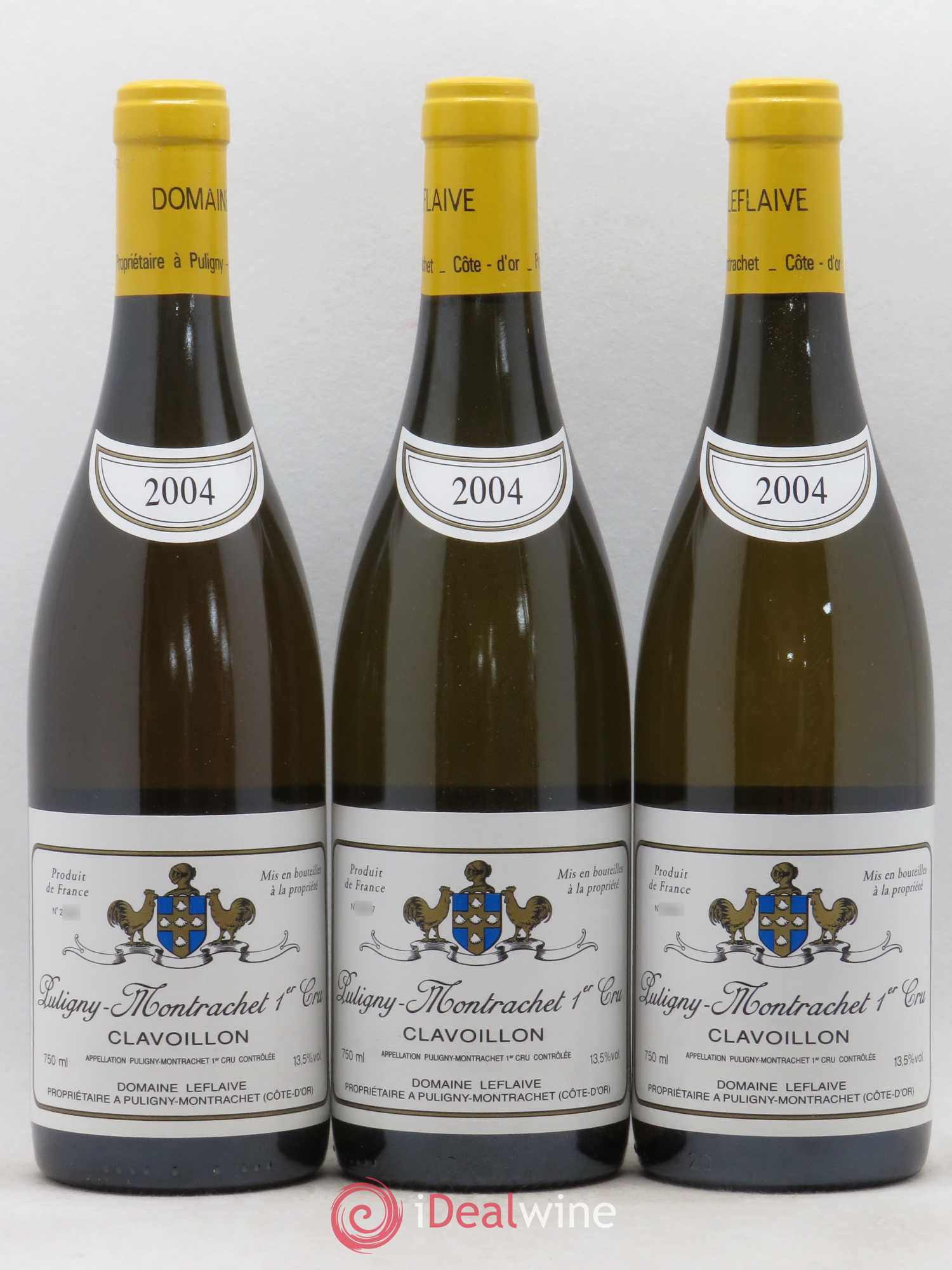 Puligny-Montrachet 1er Cru Clavoillon Leflaive (Domaine) 2004 - Lot de 6 bouteilles - 1