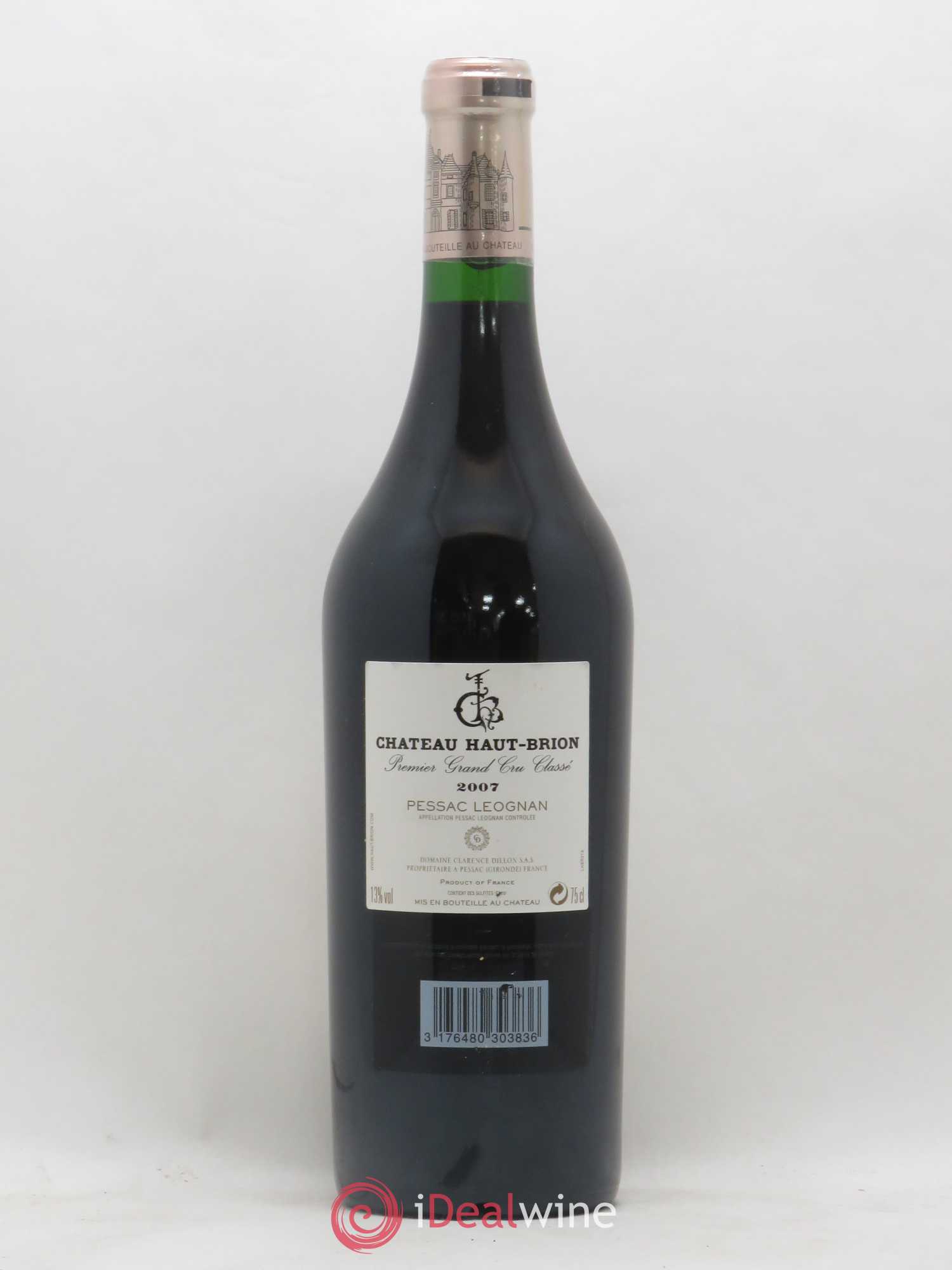 Château Haut Brion 1er Grand Cru Classé 2007 - Lot de 1 bouteille - 1