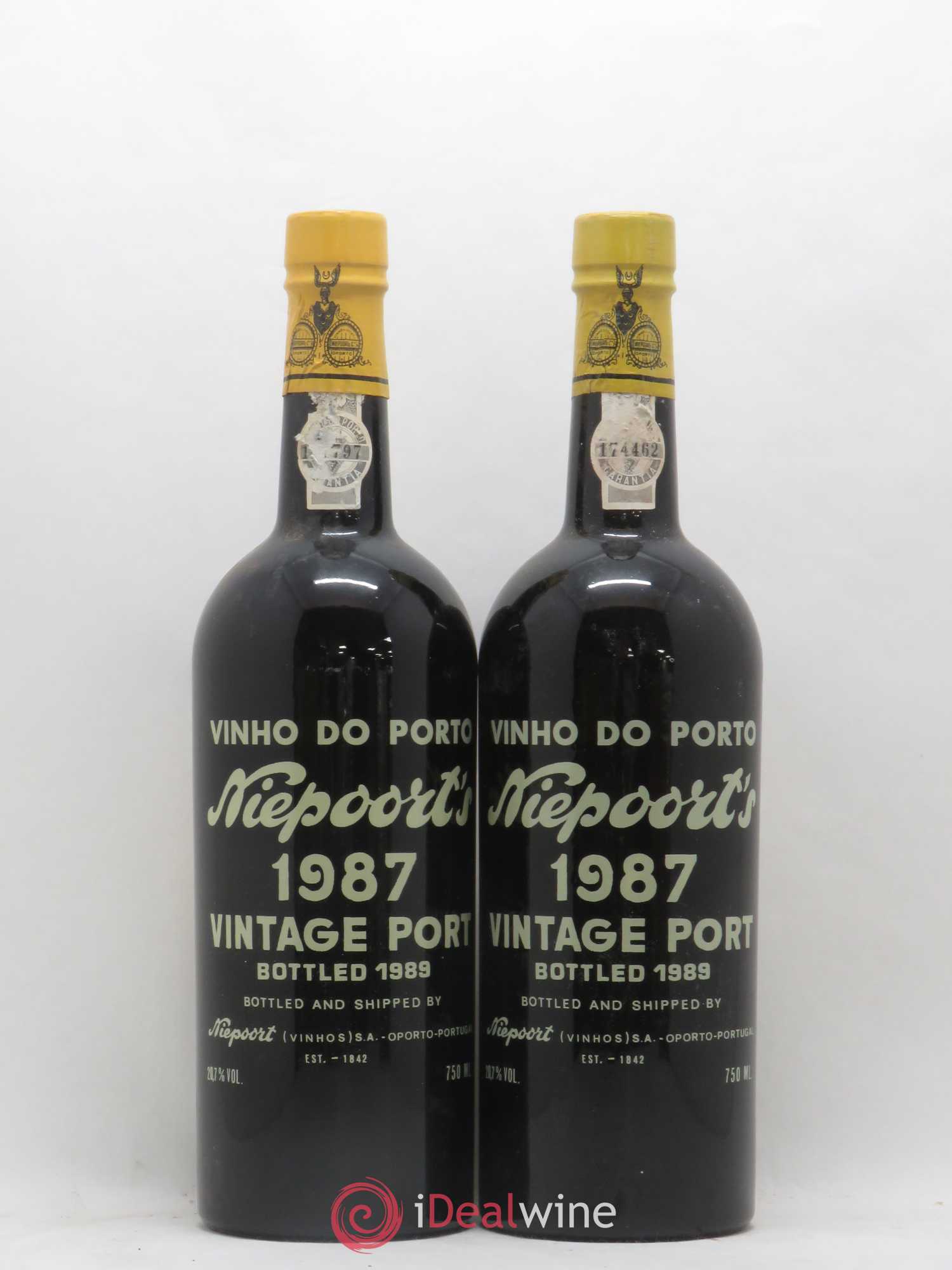 Porto Vintage Niepoort 1987 - Lot de 2 bouteilles - 0