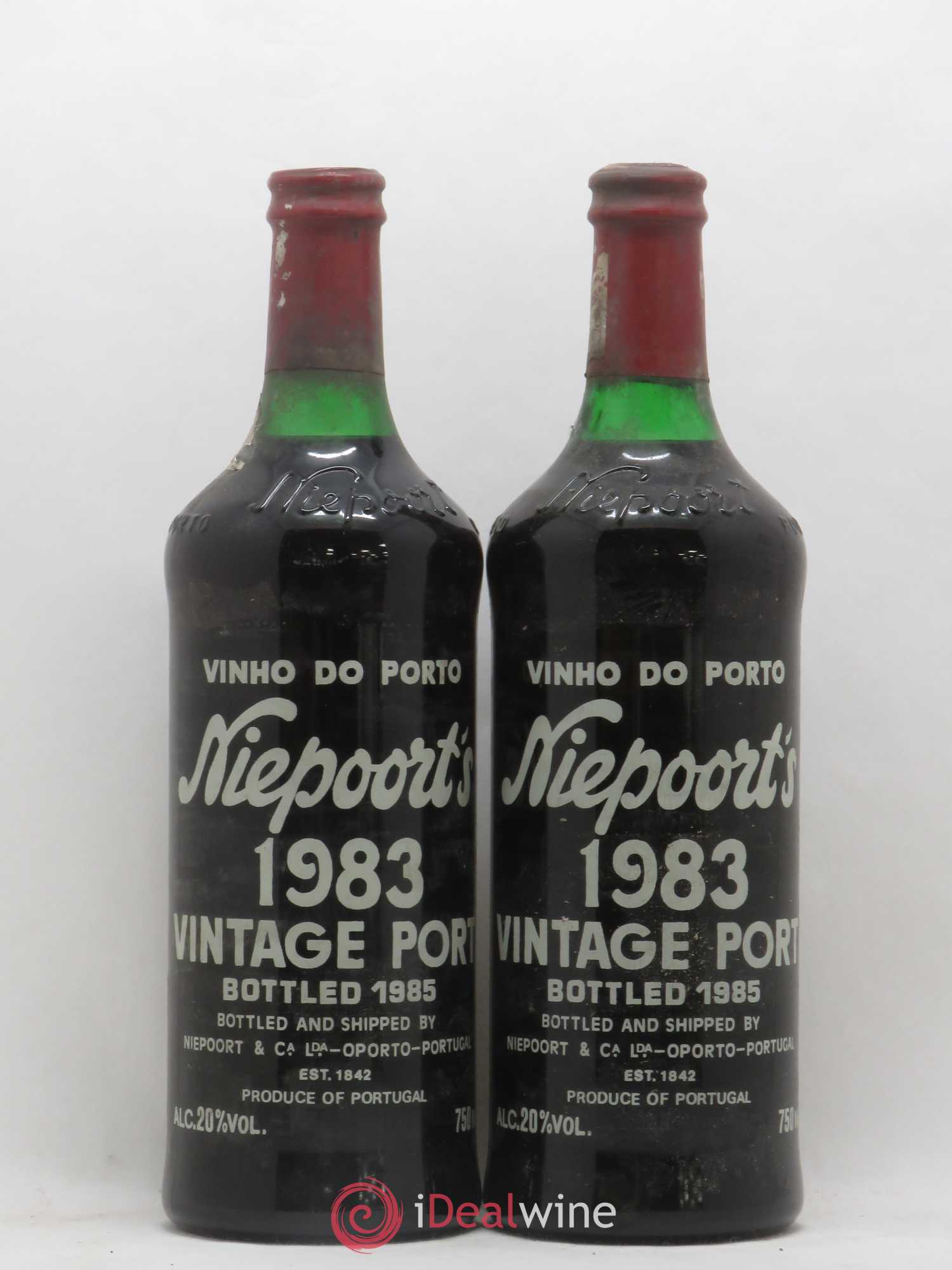 Porto Vintage Niepoort 1983 - Lot de 2 bouteilles - 0