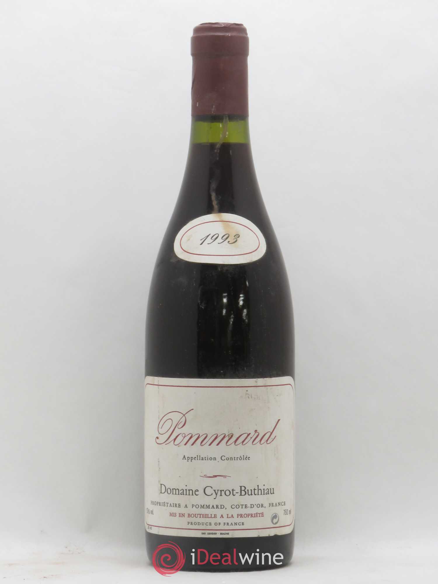 Pommard Cyrot Buthiau 1993 - Posten von 1 Flasche - 0