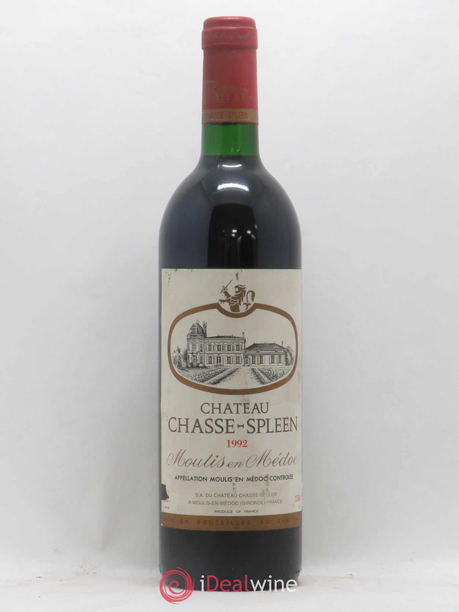 Château Chasse Spleen 1992 - Lot de 1 bouteille - 0