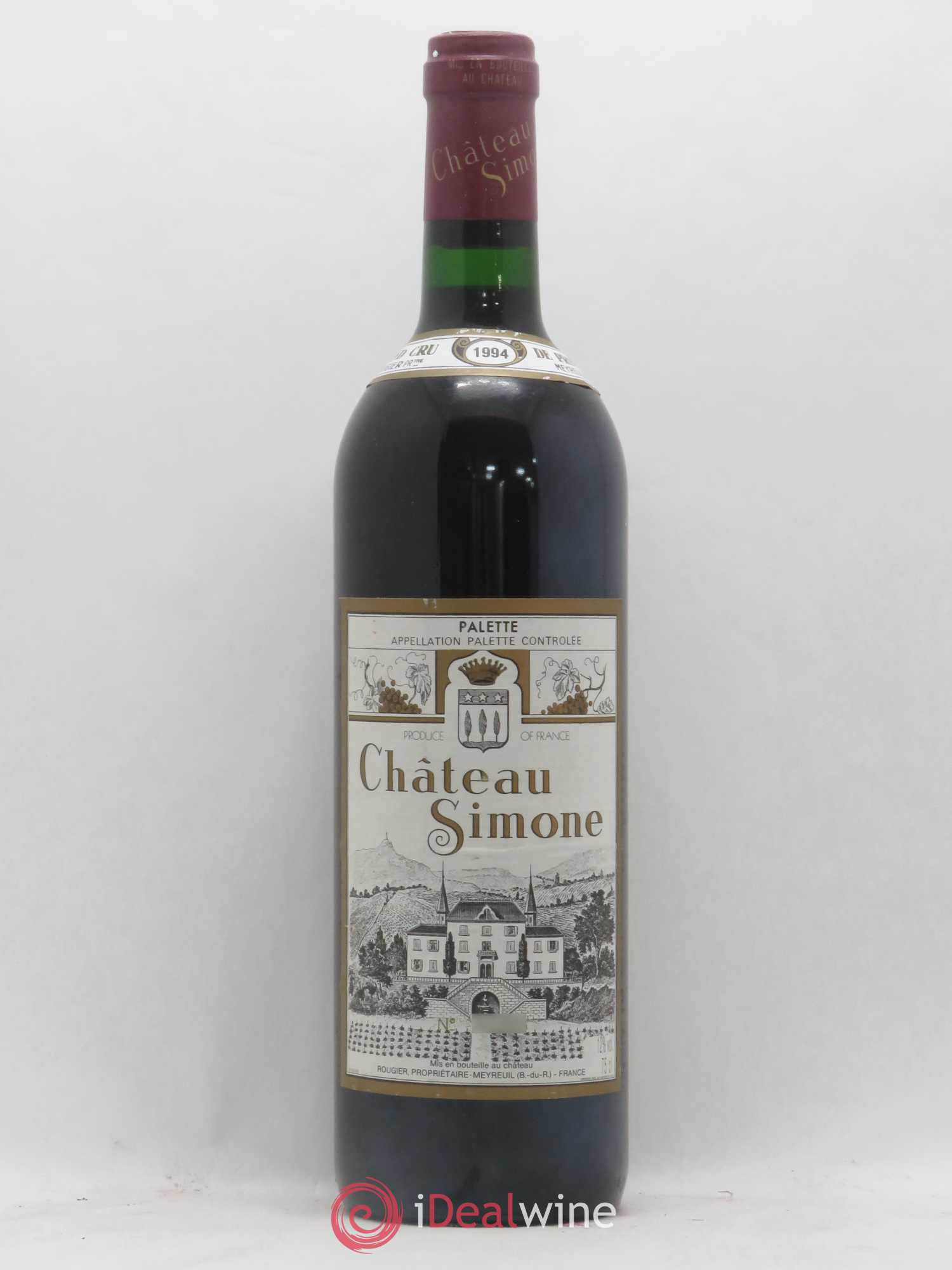 Palette Château Simone Famille Rougier 1994 - Lot de 1 bouteille - 0