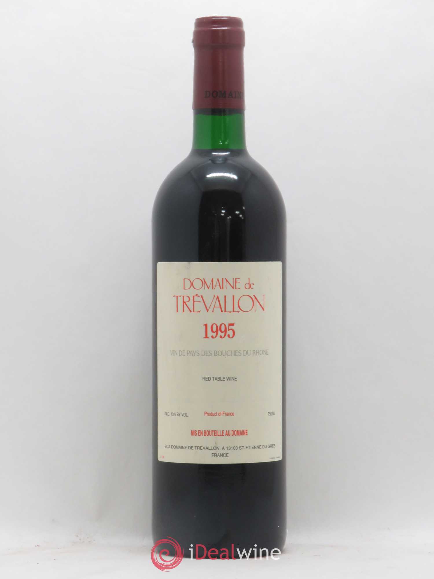 VDP Bouches du Rhône Trévallon (Domaine de) Eloi Dürrbach 1995 - Lot de 1 bouteille - 0