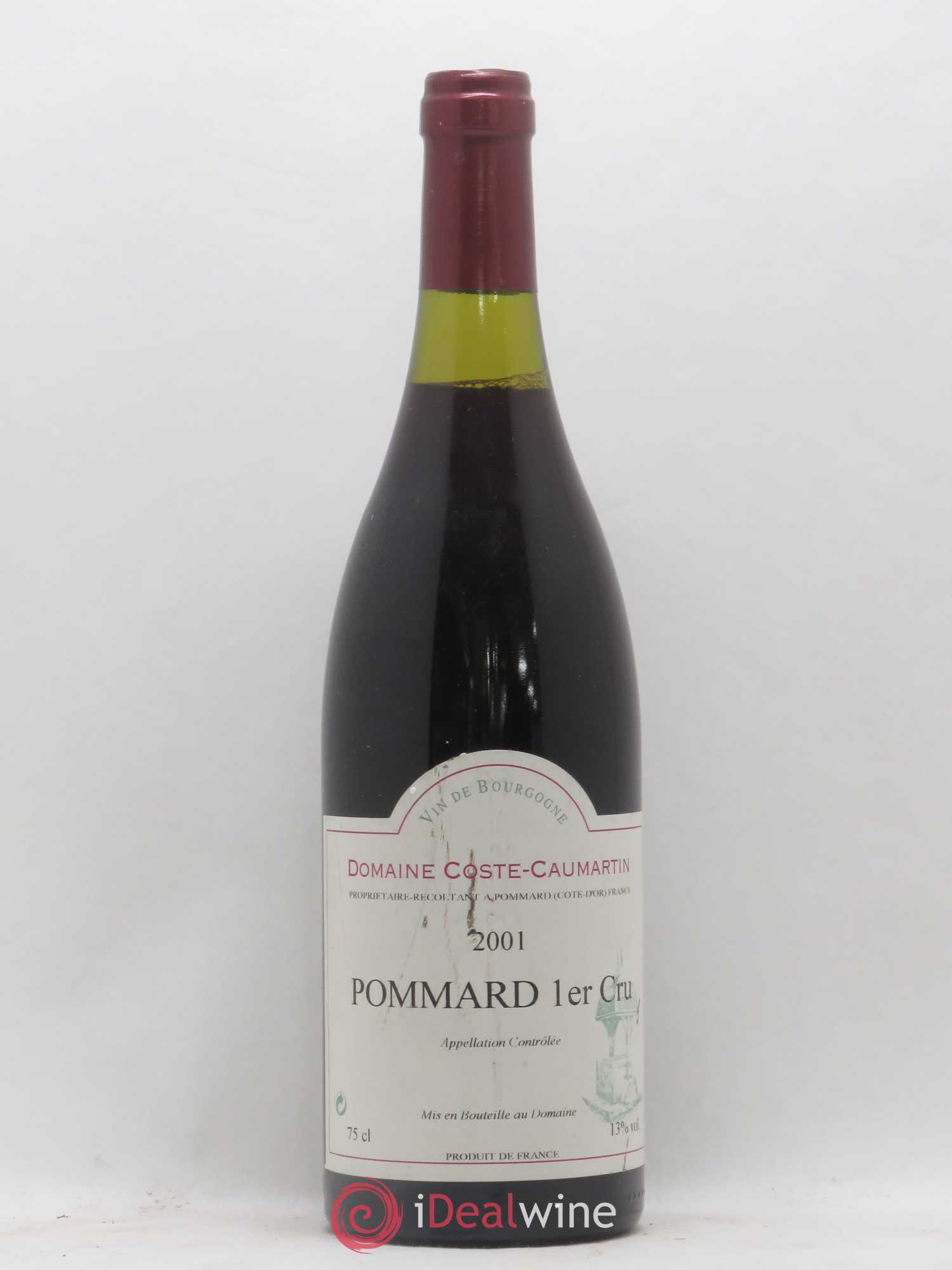 Pommard 1er Cru Domaine Coste Caumartin 2001 - Posten von 1 Flasche - 0