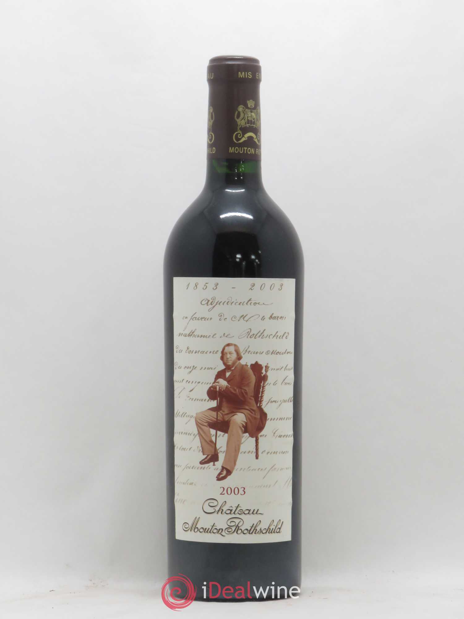 Château Mouton Rothschild 1er Grand Cru Classé 2003 - Lot de 1 bouteille - 0