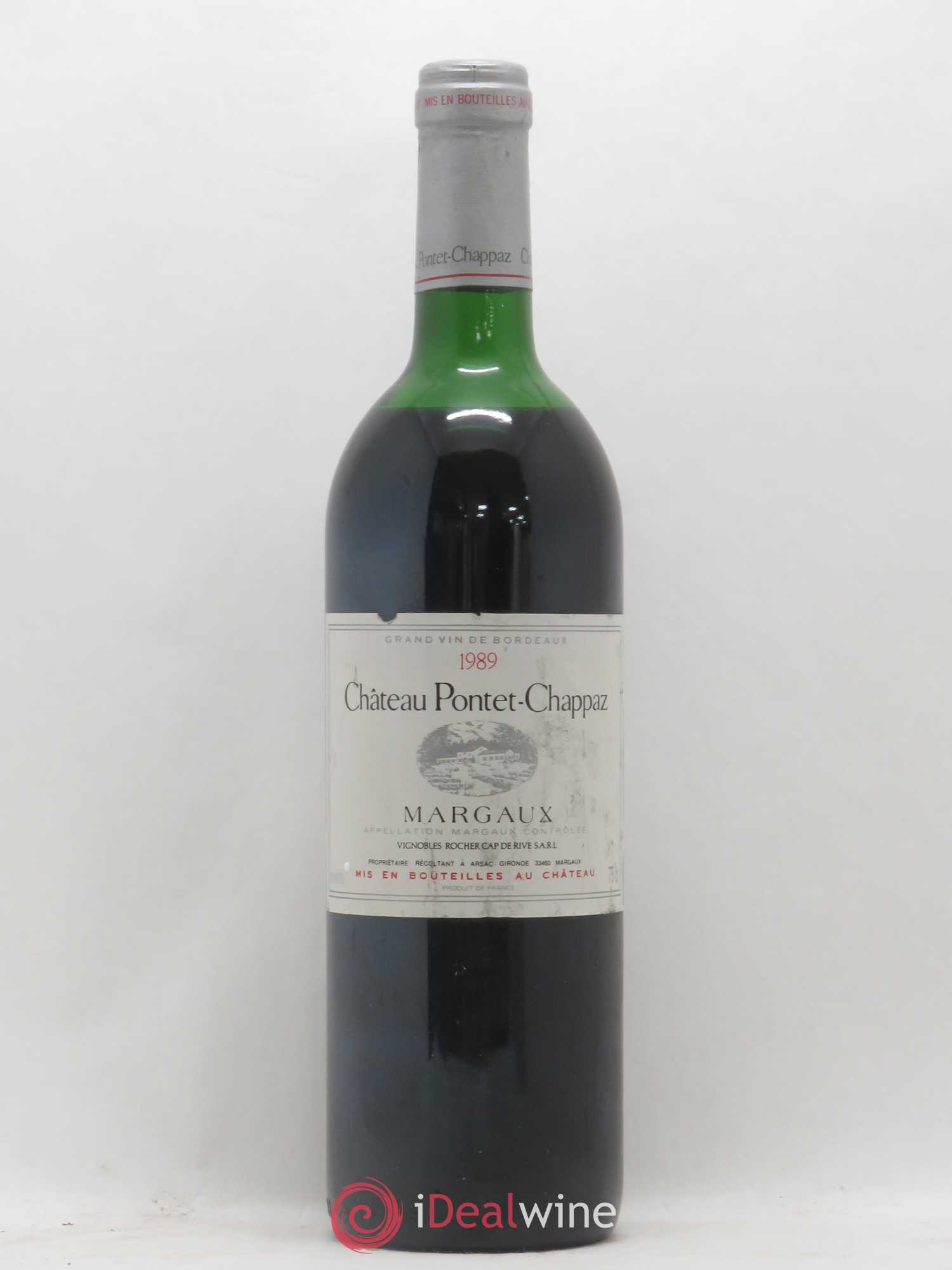 Château Pontet Chappaz Cru Bourgeois 1989 - Lot de 1 bouteille - 0