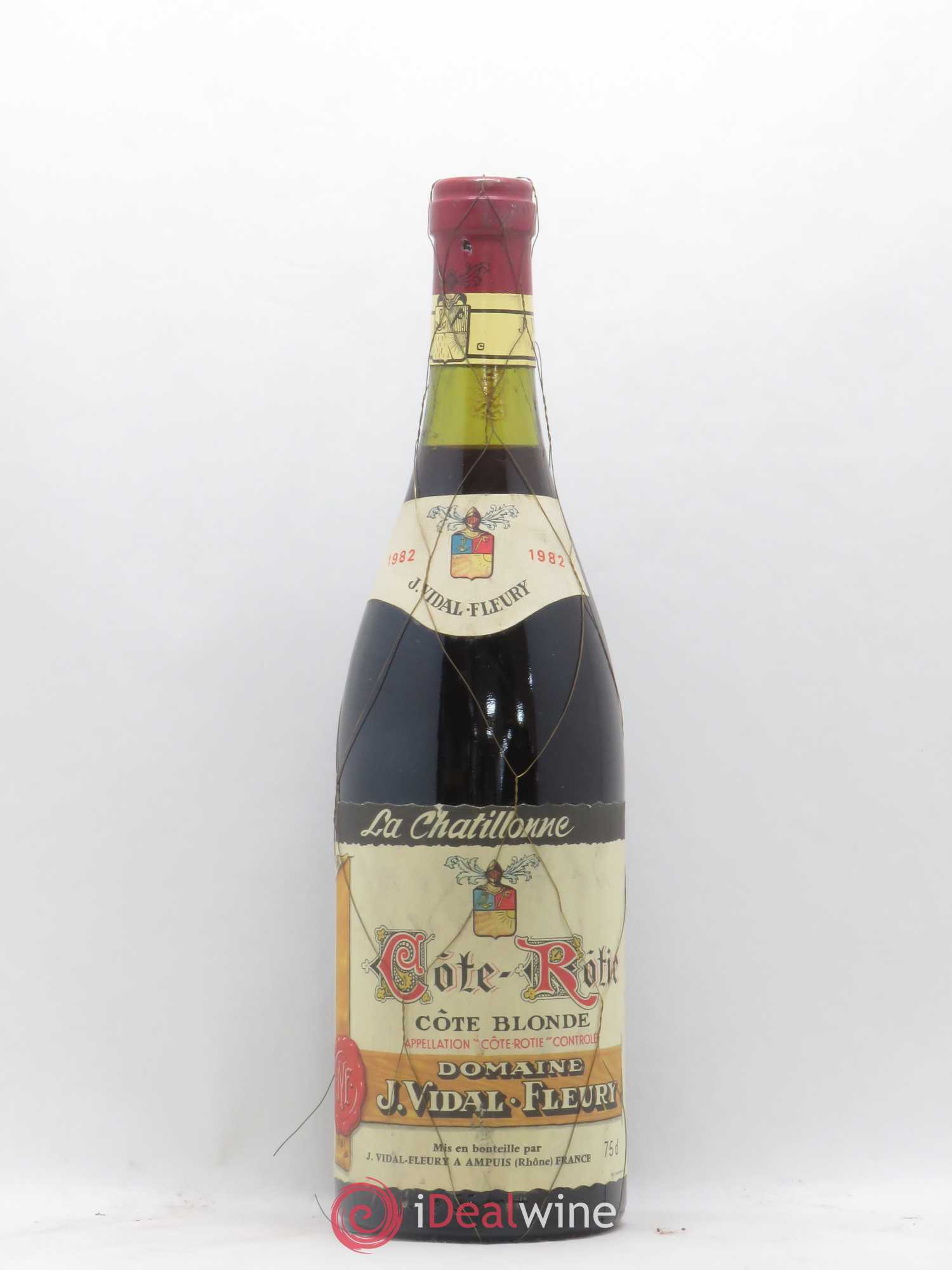 Côte-Rôtie la Chatillonne Côte Blonde Vidal Fleury 1982 - Lot de 1 bouteille - 0