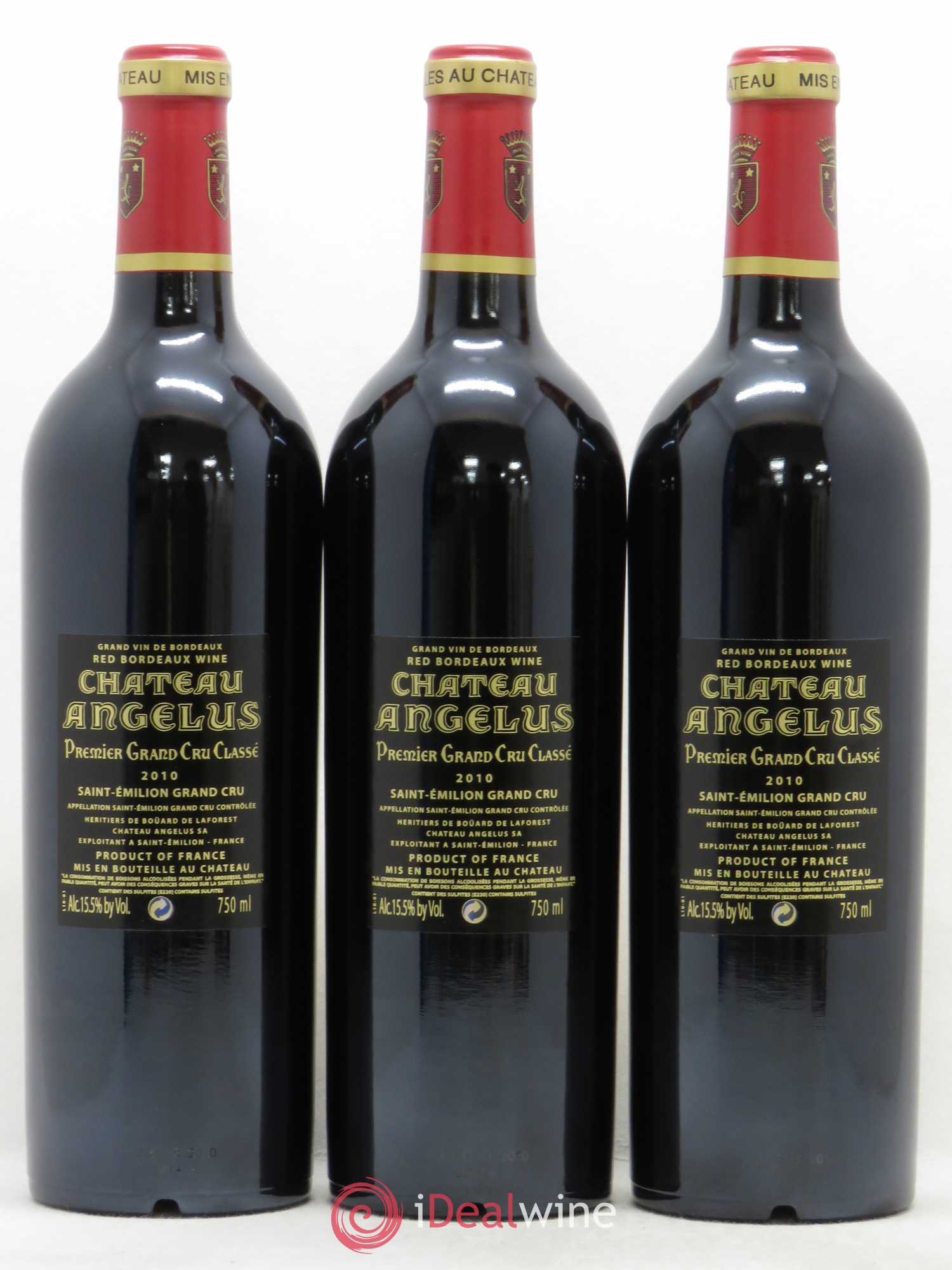 Château Angélus 1er Grand Cru Classé A 2010 - Lot de 12 bouteilles - 4