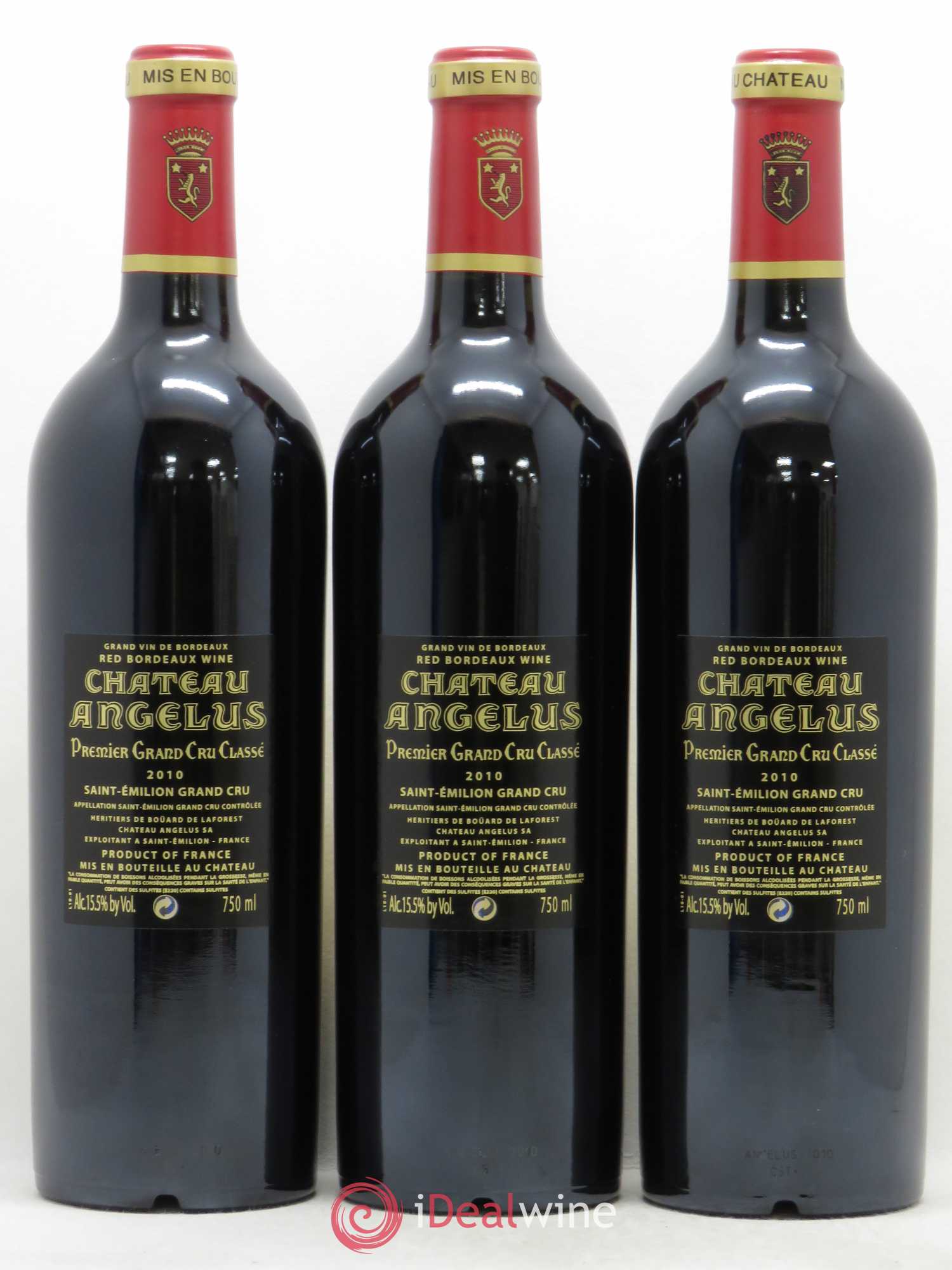 Château Angélus 1er Grand Cru Classé A 2010 - Lot de 12 bouteilles - 6