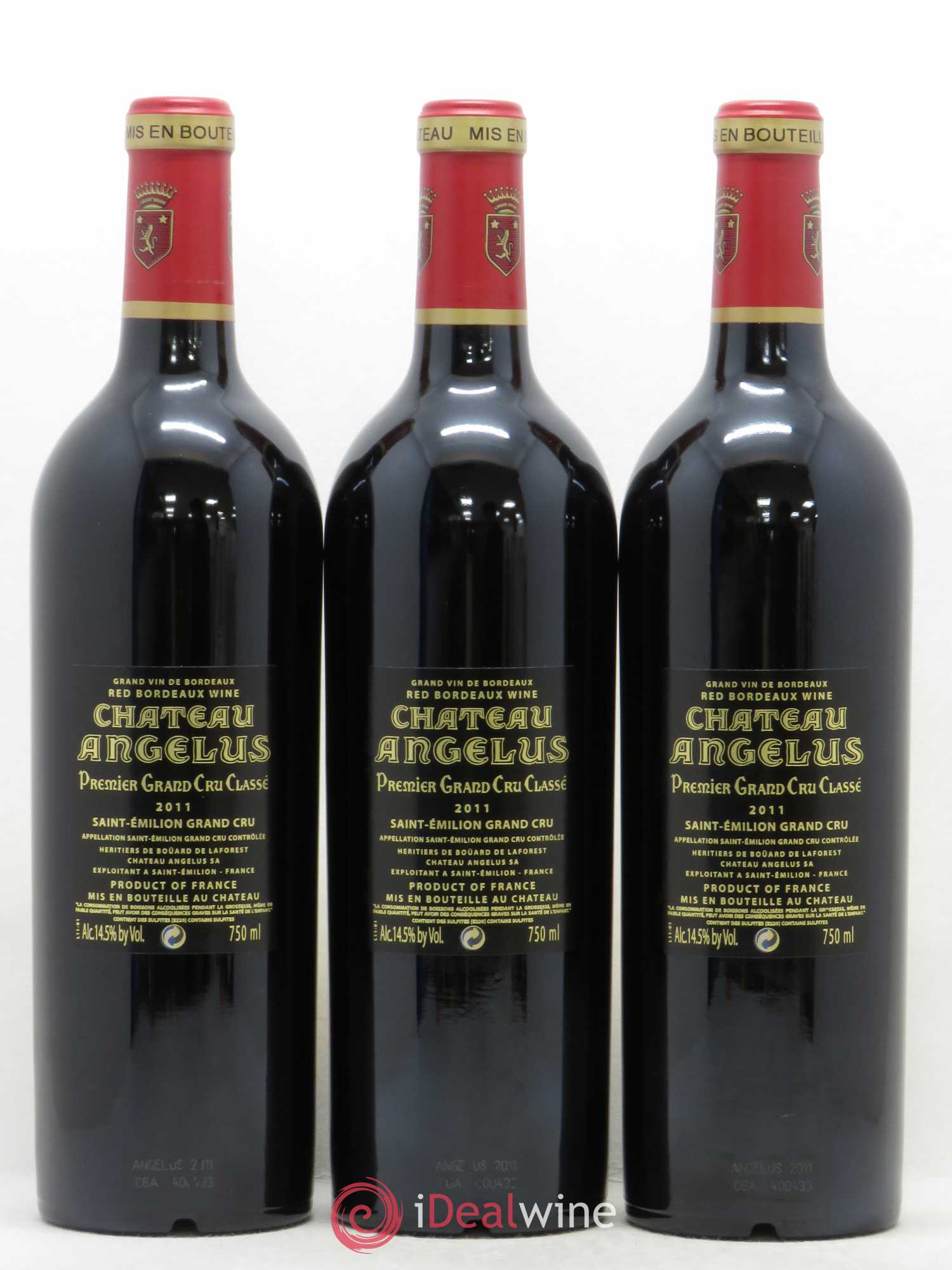 Château Angélus 1er Grand Cru Classé A 2011 - Lot de 12 bouteilles - 4