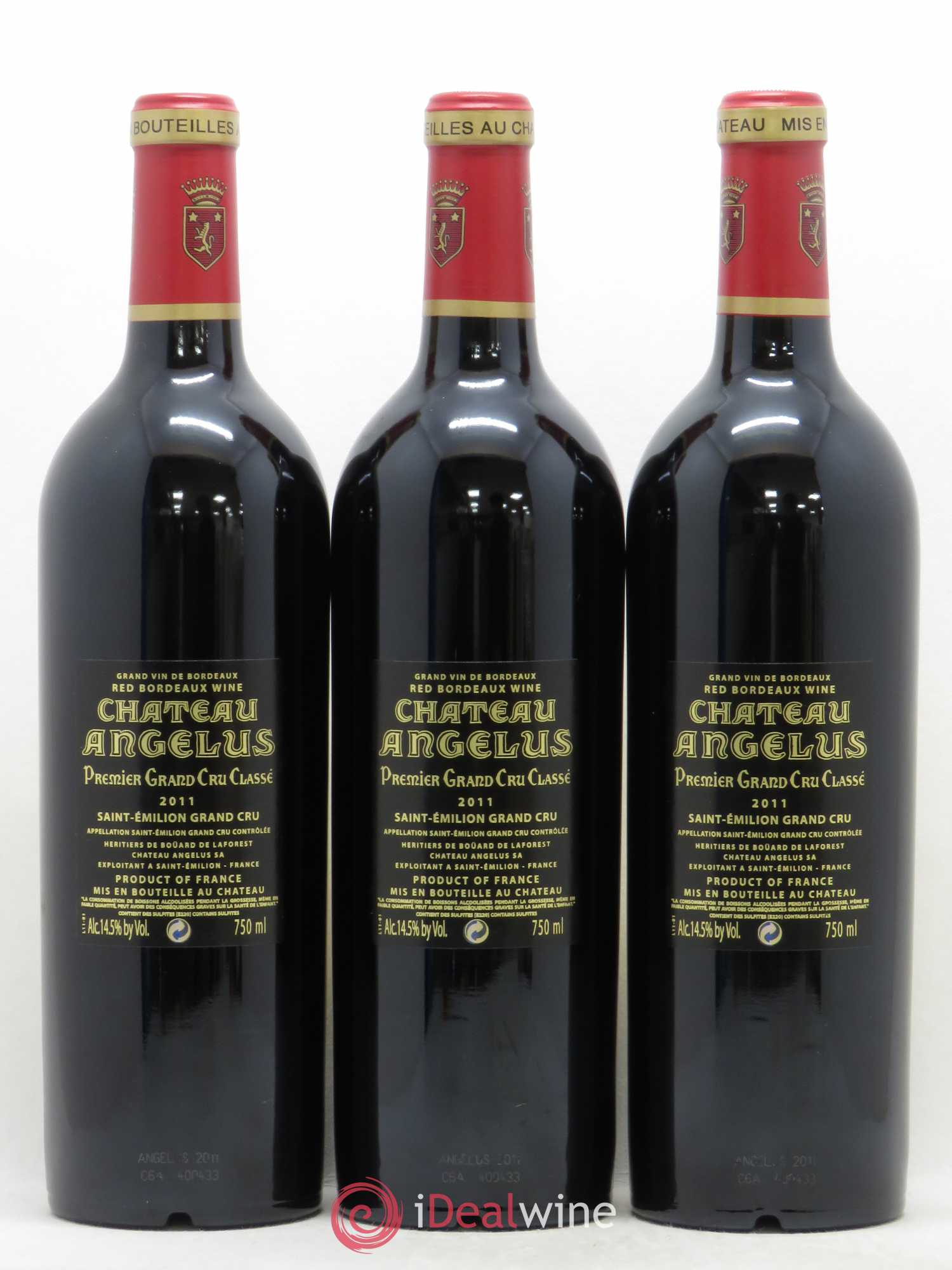 Château Angélus 1er Grand Cru Classé A 2011 - Lot de 12 bouteilles - 8