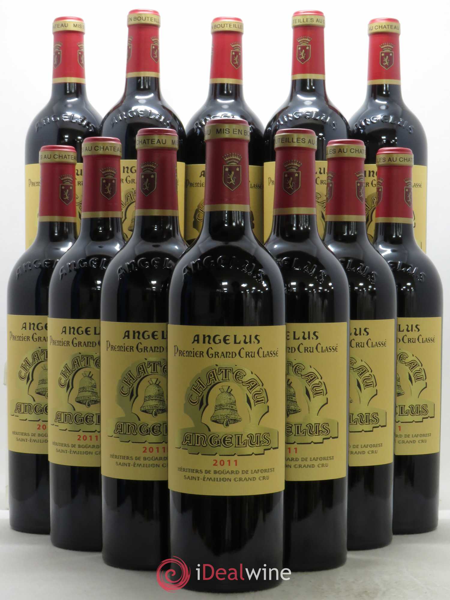 Château Angélus 1er Grand Cru Classé A 2011 - Lot de 12 bouteilles - 0