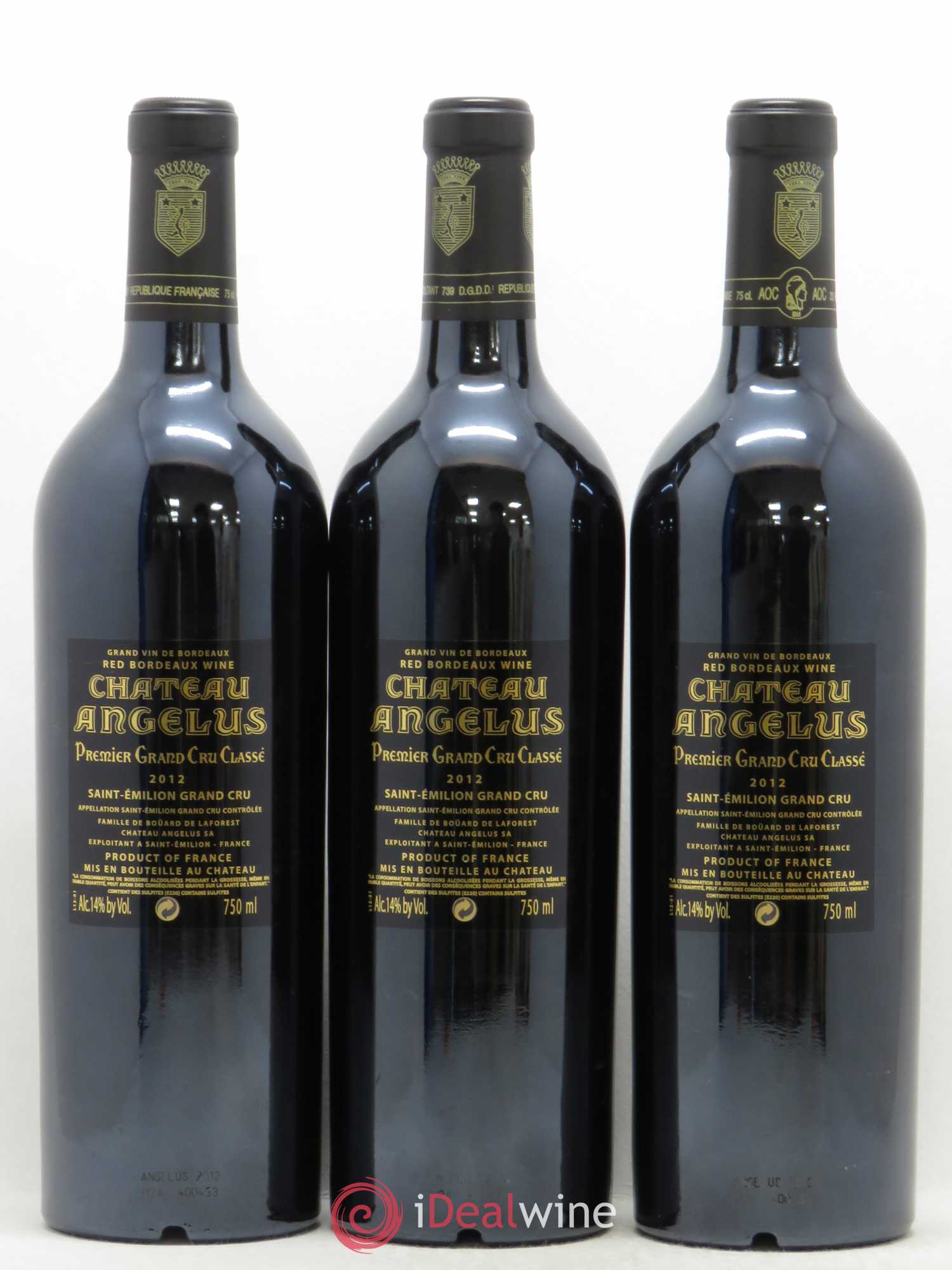 Château Angélus 1er Grand Cru Classé A 2012 - Lot de 12 bouteilles - 2