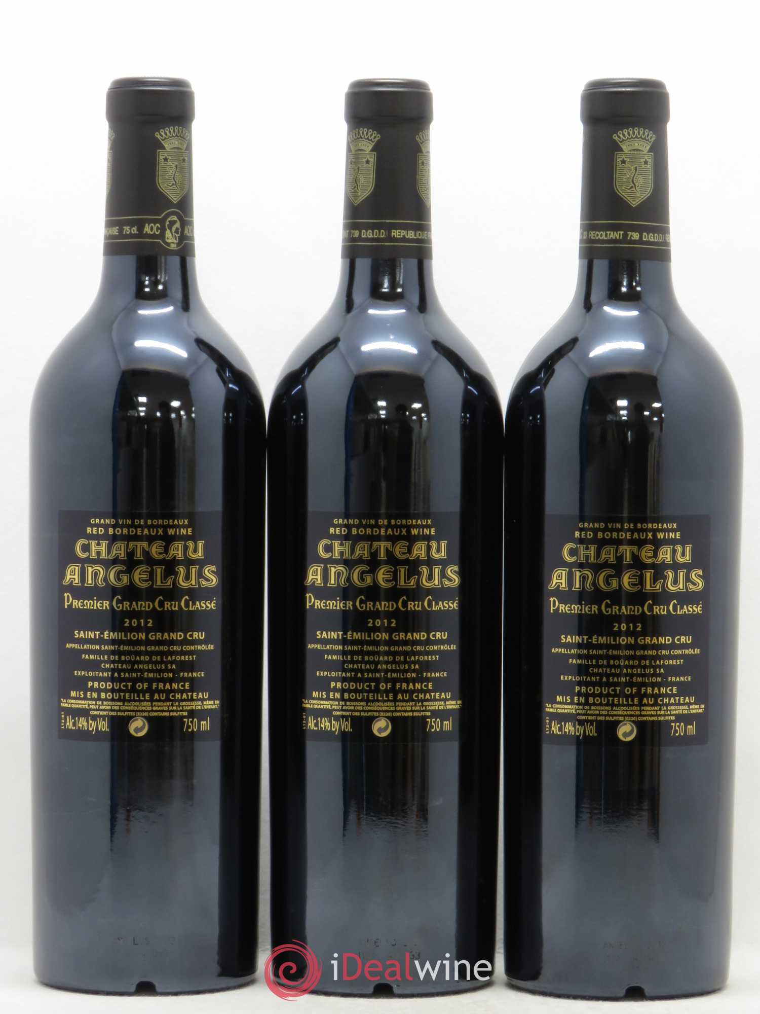 Château Angélus 1er Grand Cru Classé A 2012 - Lot de 12 bouteilles - 8