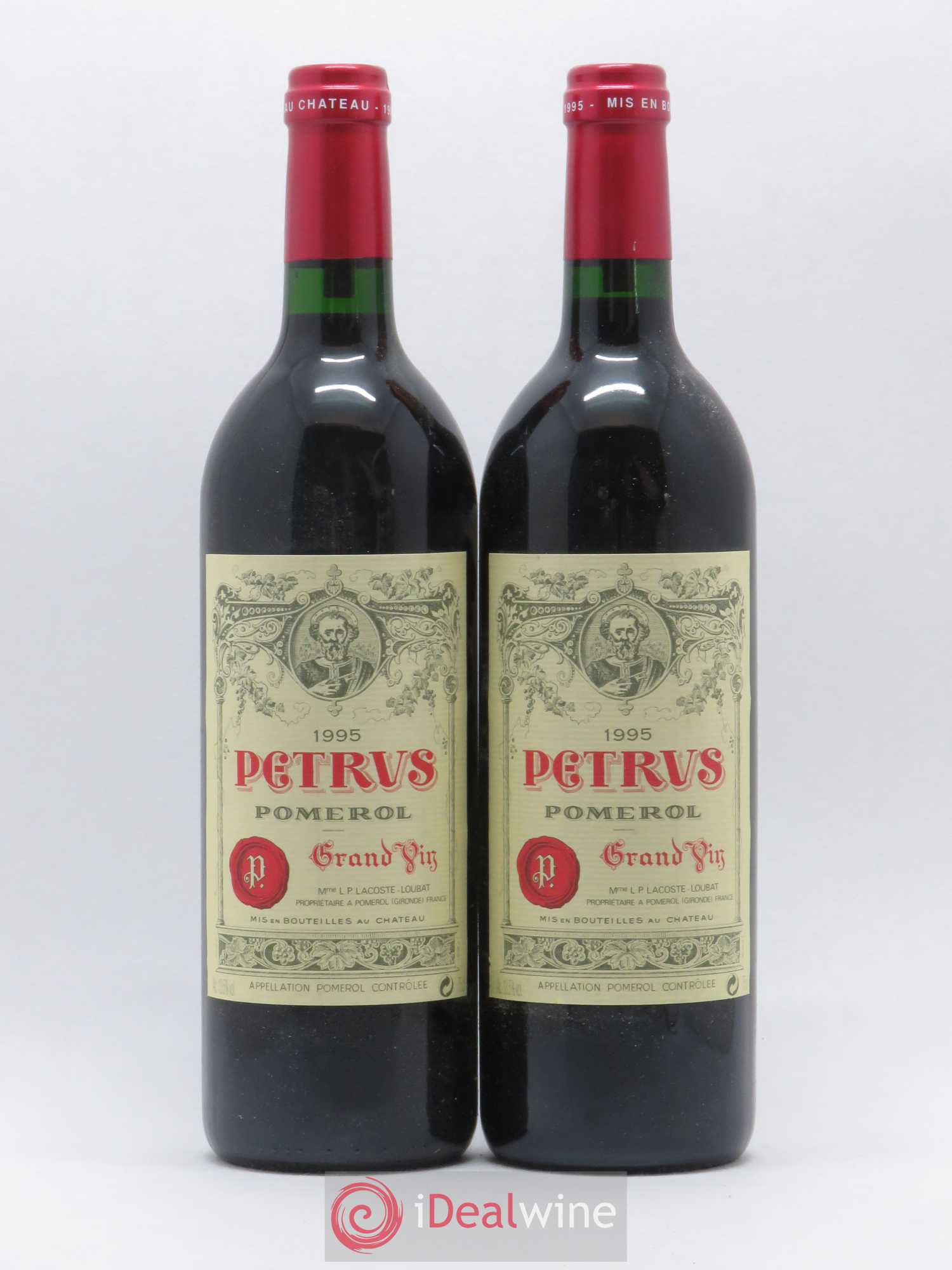Petrus 1995 - Lot de 2 bouteilles - 0