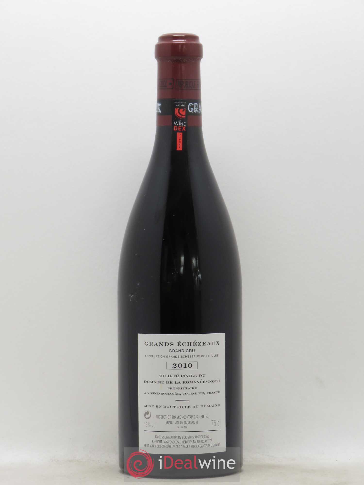 Grands-Echezeaux Grand Cru Domaine de la Romanée-Conti 2010 - Lot de 1 bouteille - 1