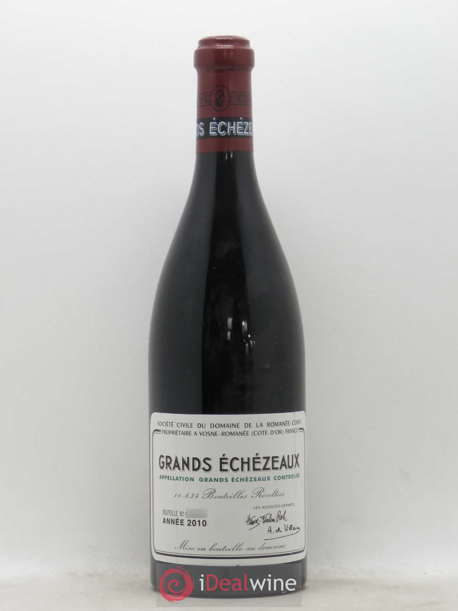 Grands-Echezeaux Grand Cru Domaine de la Romanée-Conti 2010 - Lot de 1 bouteille - 0
