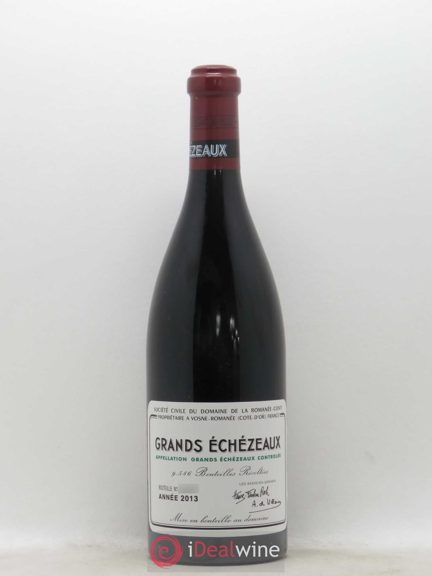 Grands-Echezeaux Grand Cru Domaine de la Romanée-Conti 2013 - Lot de 1 bouteille - 0