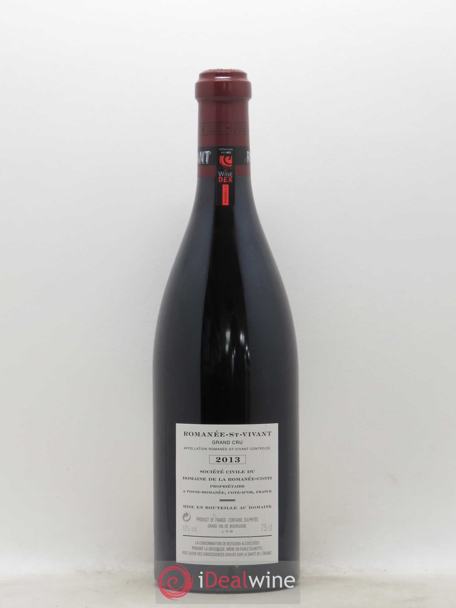 Romanée-Saint-Vivant Grand Cru Domaine de la Romanée-Conti 2013 - Lot de 1 bouteille - 1