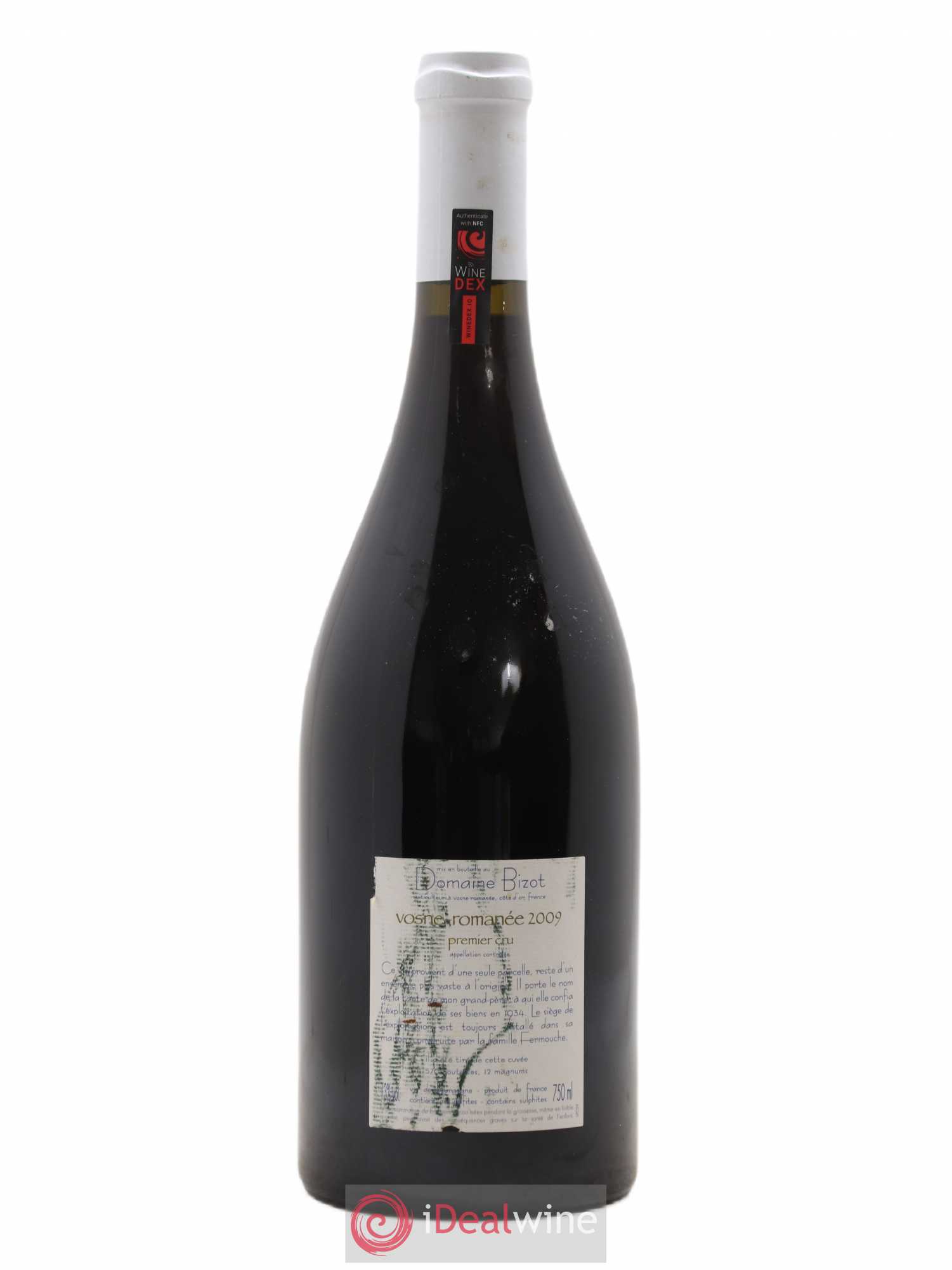 Vosne-Romanée 1er Cru Elise Fermouche Bizot (Domaine) 2009 - Lot de 1 bouteille - 1