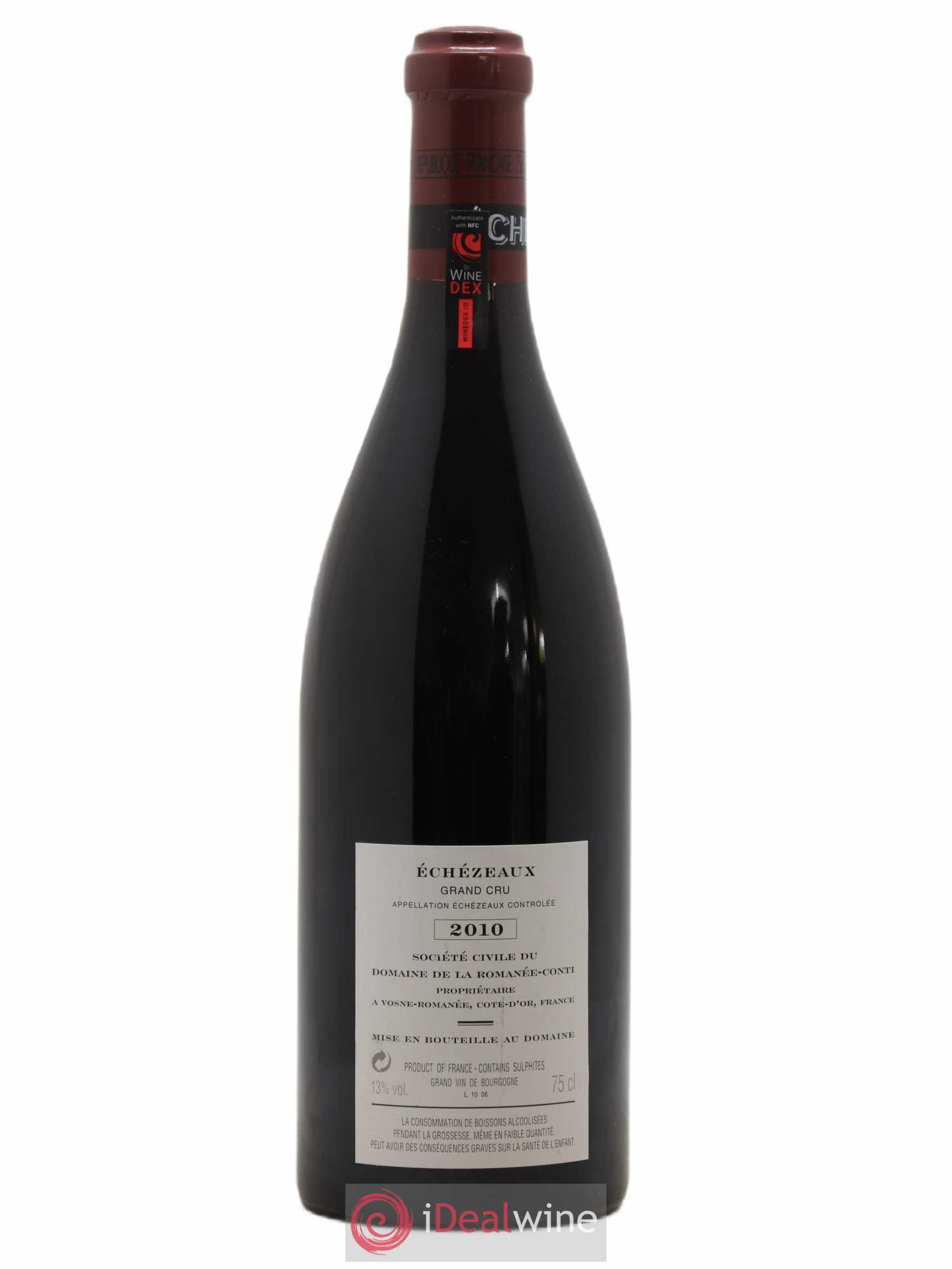 Echezeaux Grand Cru Domaine de la Romanée-Conti 2010 - Lot de 1 bouteille - 1
