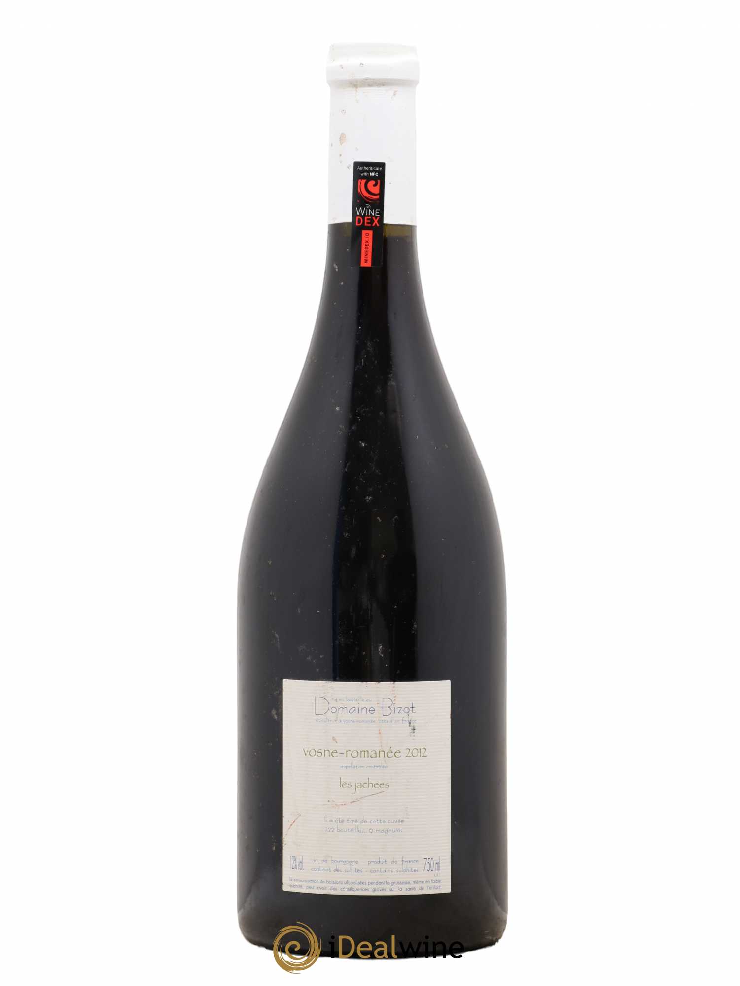 Vosne-Romanée Les Jachées Bizot (Domaine) 2012 - Lot de 1 bouteille - 1