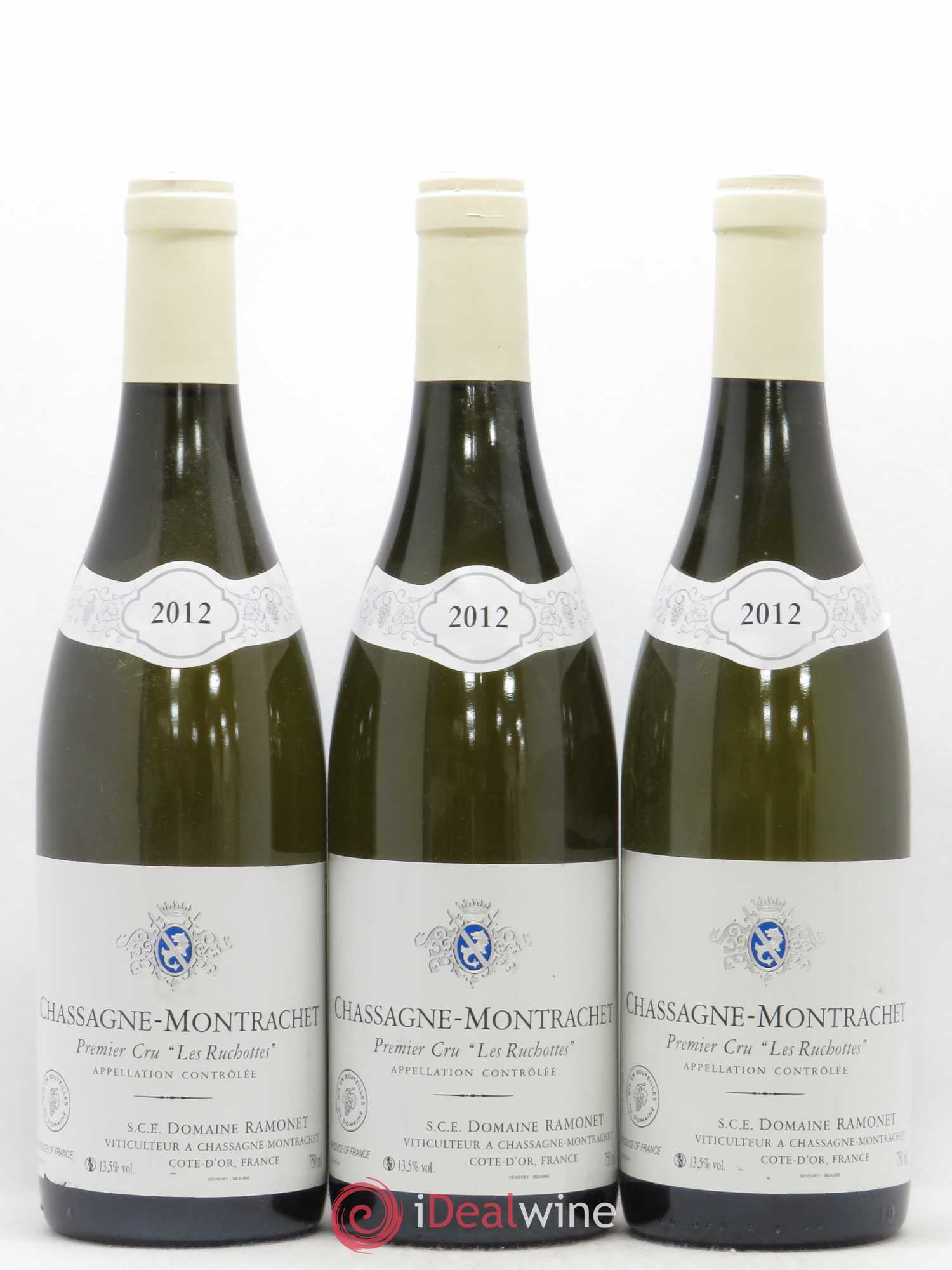 Chassagne-Montrachet 1er Cru Les Ruchottes Ramonet (Domaine) 2012 - Lot de 3 bouteilles - 0