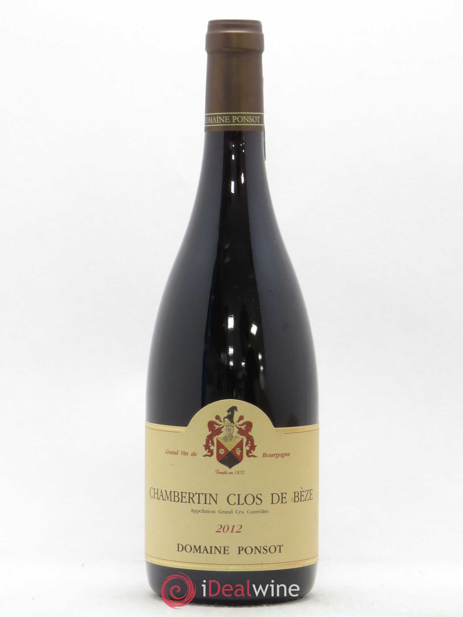 Chambertin Clos de Bèze Grand Cru Ponsot (Domaine) 2012 - Lot de 1 bouteille - 0