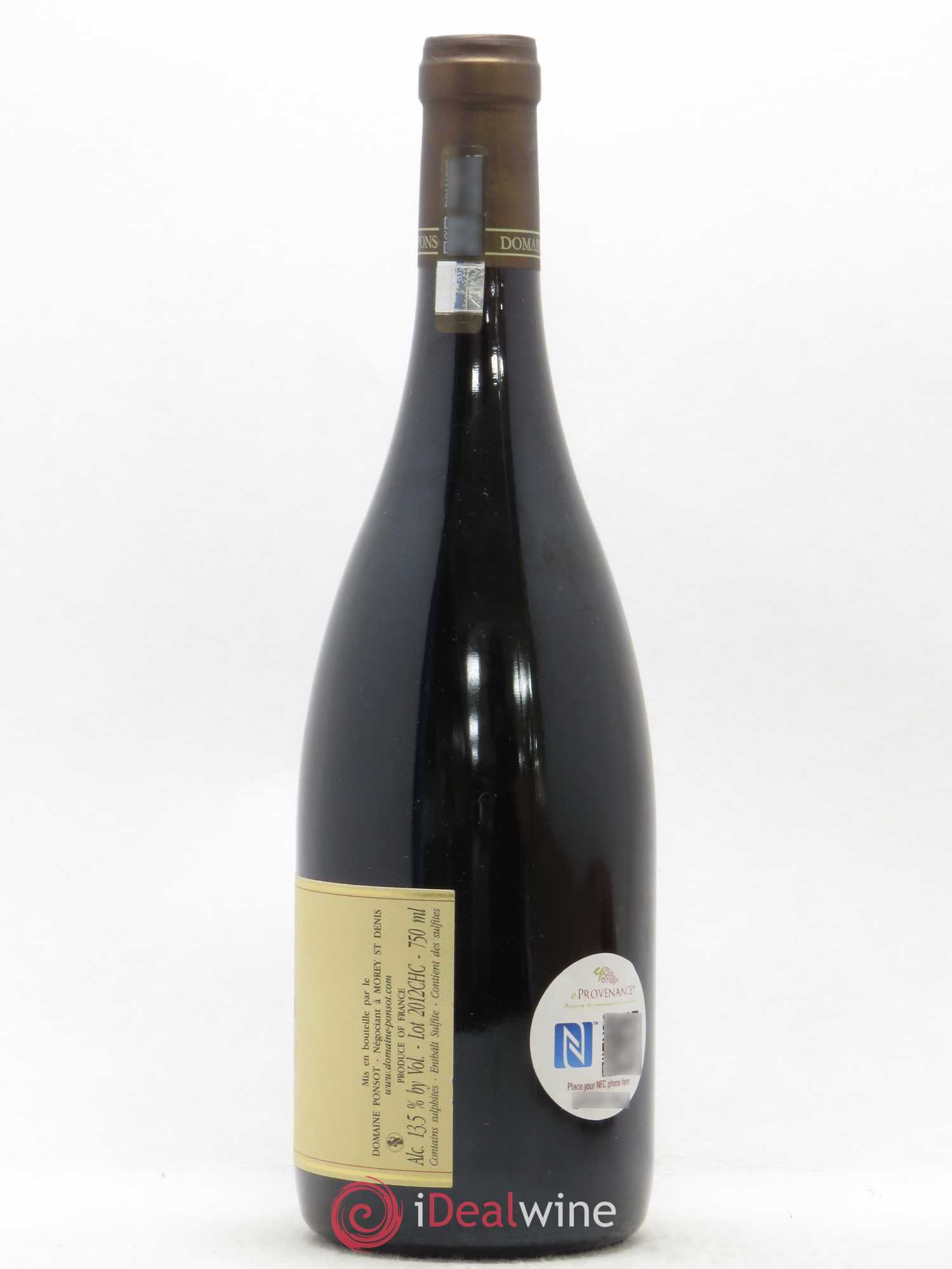 Charmes-Chambertin Grand Cru Cuvée des Merles Ponsot (Domaine) 2012 - Lot de 1 bouteille - 1